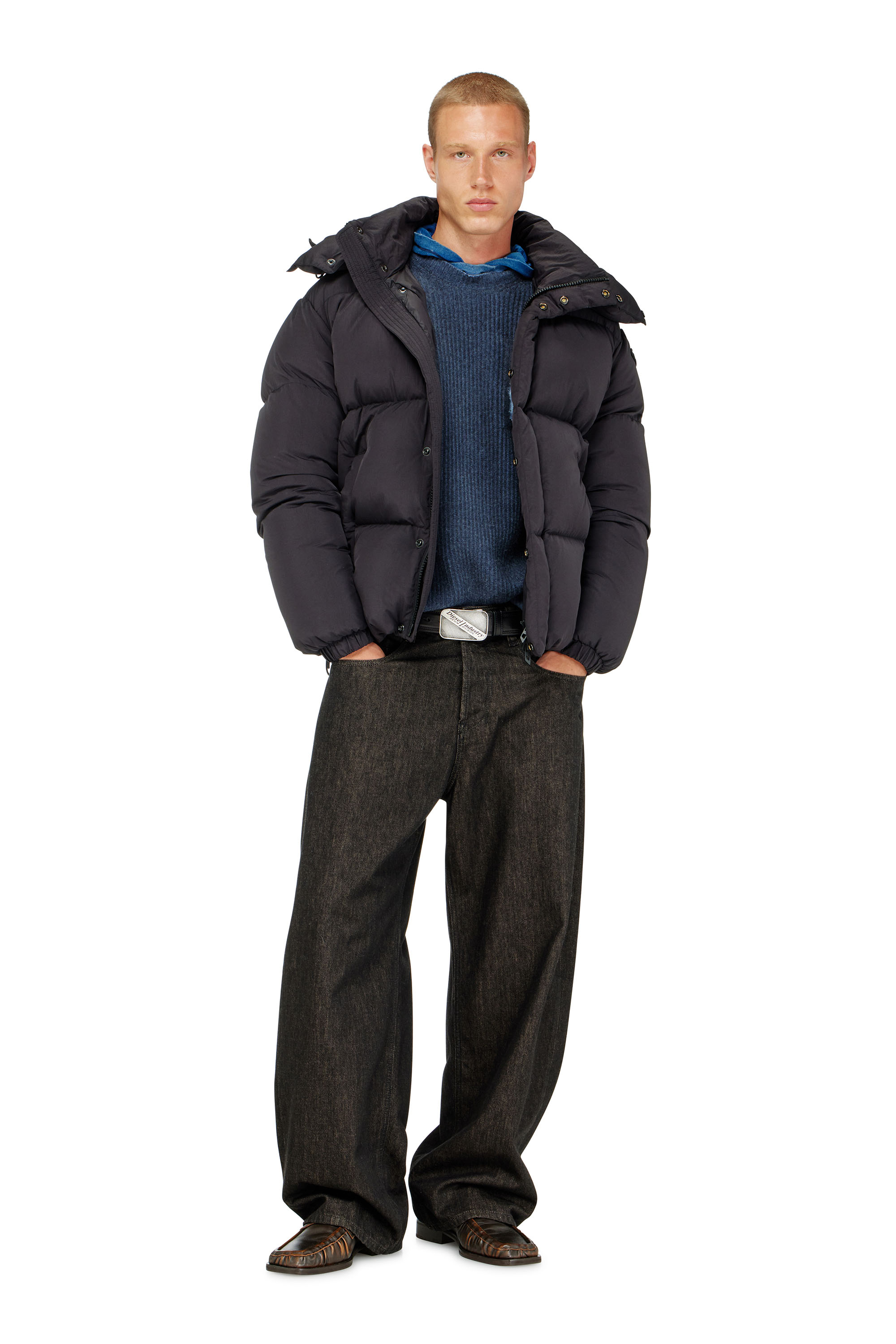 Diesel - W-ROLFYS-WRD, Male's ダウンジャケット in ダークグレー - 2