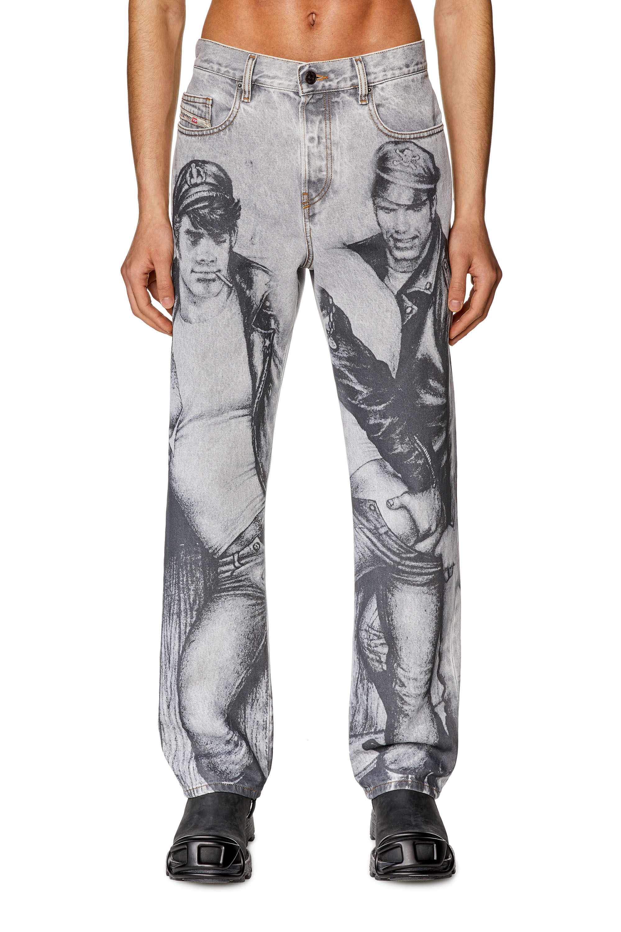 Diesel - Straight Jeans 2020 D-Viker 007F8, グレー - Image 5
