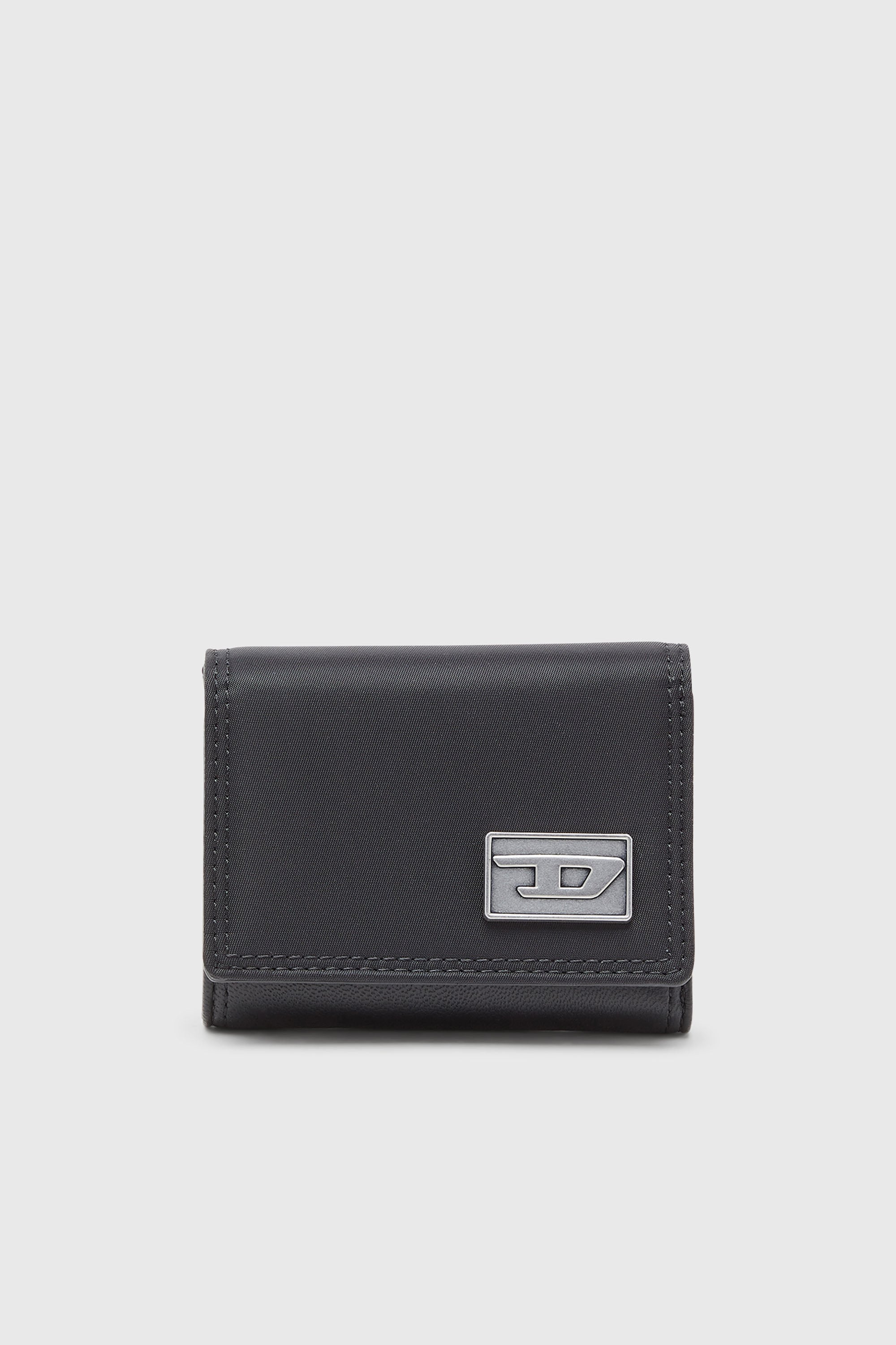 Diesel - MULTI-PKTS TRI-FOLD COIN 3D, Male's 三つ折りウォレット in ブラック - 1