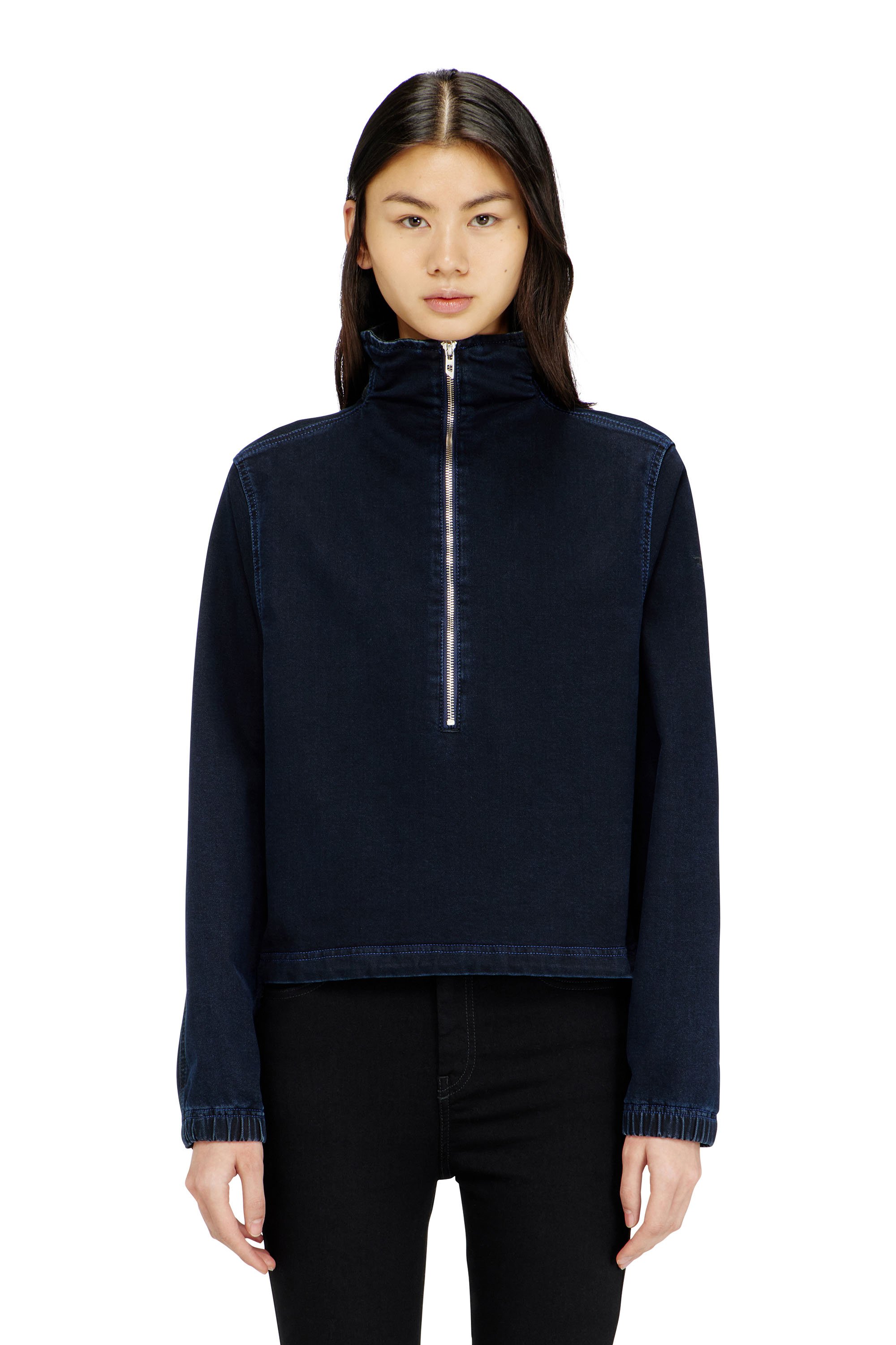 Diesel - DE-FLIP JOGG, Female's ジョグ プルオーバートップ in ダークブルー - 1