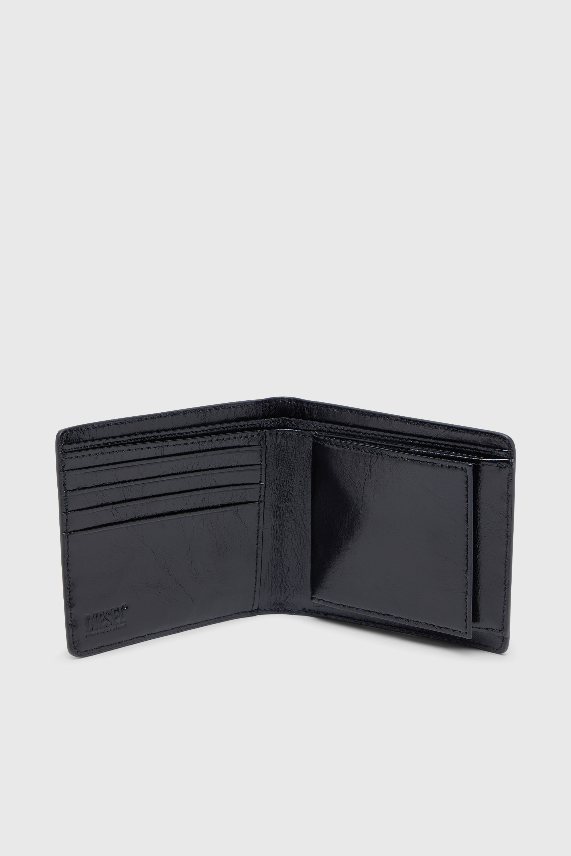 Diesel - BI-FOLD COIN S 3D, Male's 二つ折りウォレット in ブラック - 3