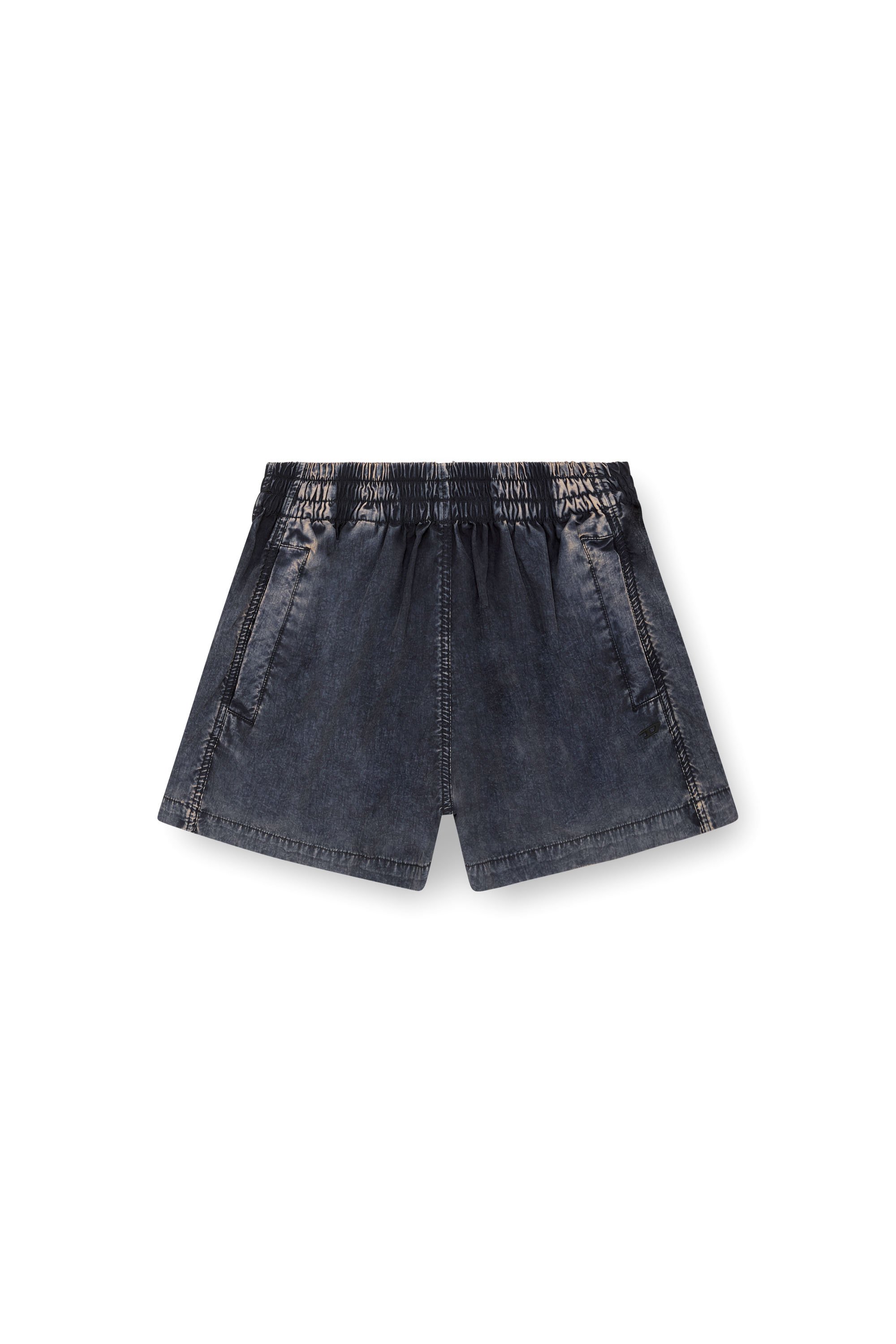 Diesel - S-OUND, Female's Boxer shorts in treated Taslan in ダークブルー - 3