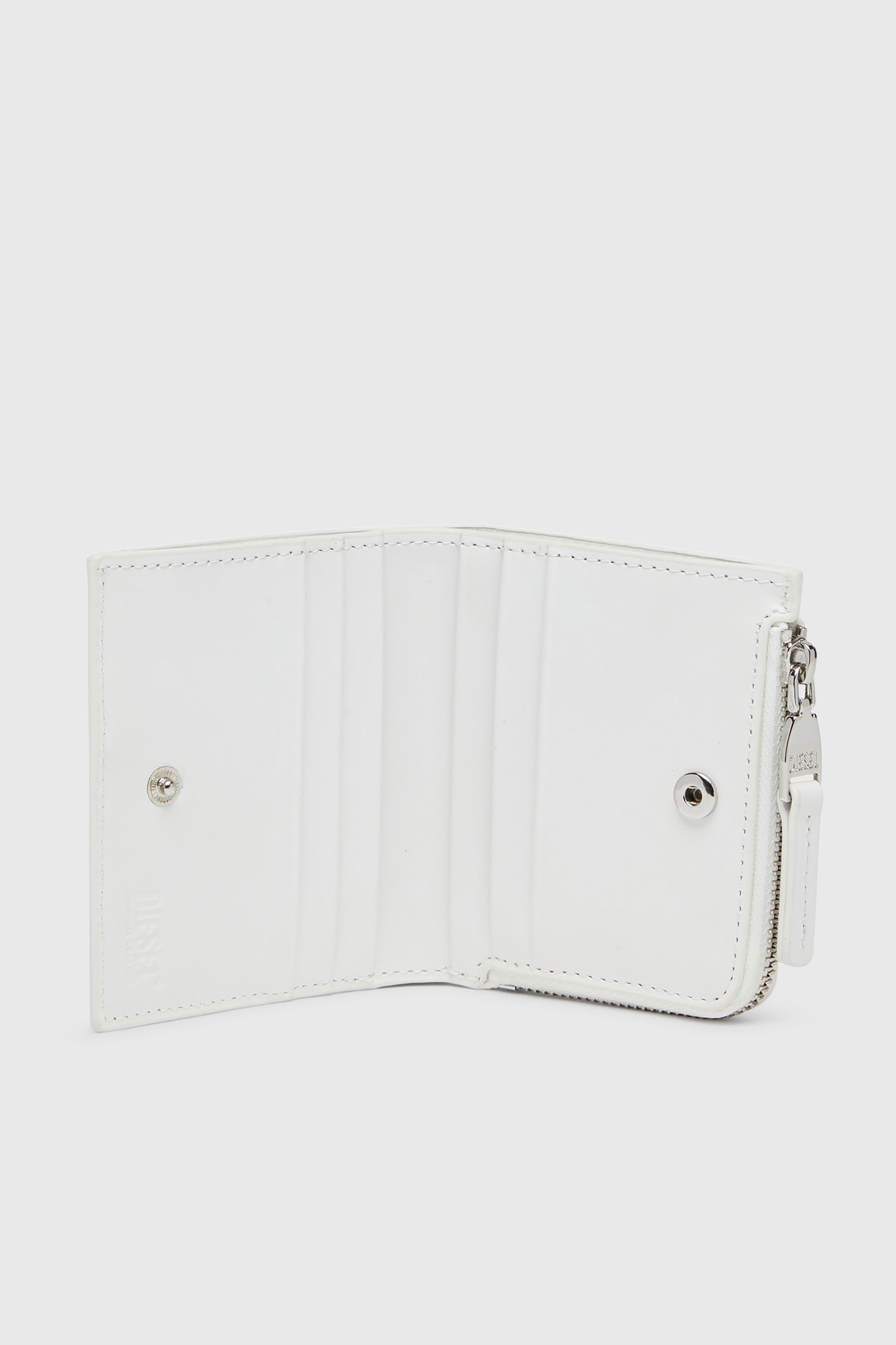 Diesel - 1DR BI FOLD ZIP L, Female's 二つ折りウォレット in ホワイト - 3