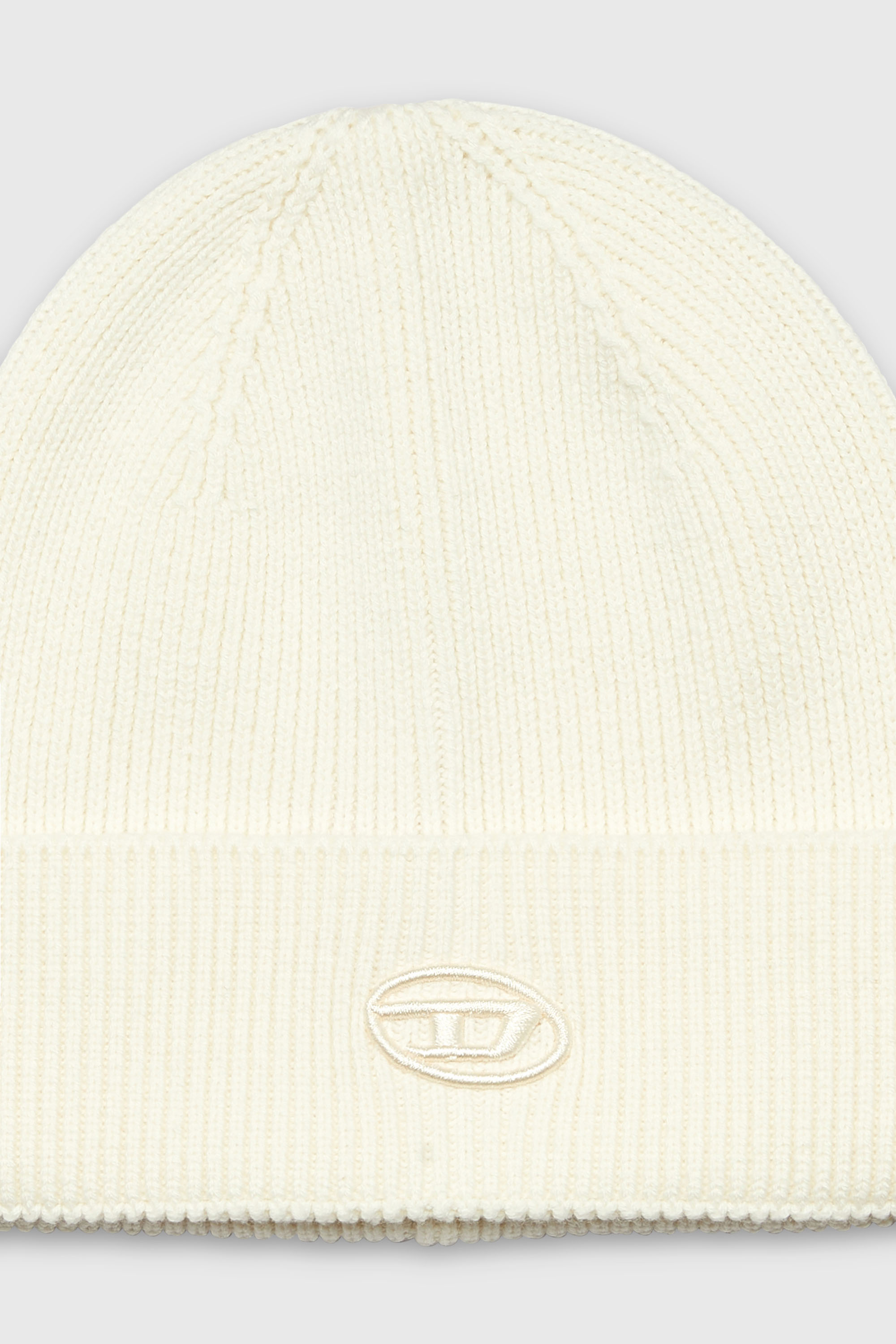 Diesel - K-CODER-FULLY B, Unisex's ニットキャップロゴ in クリーム - 3