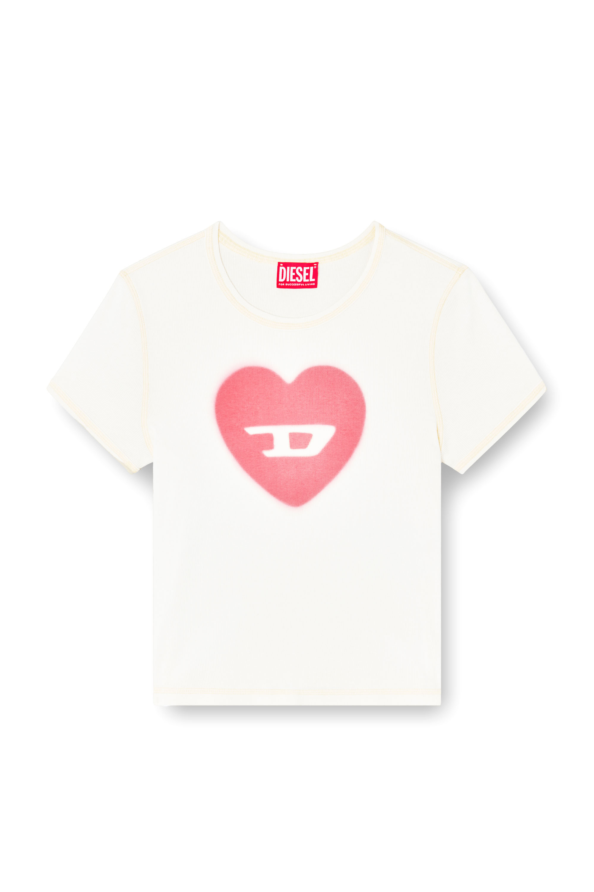 Diesel - T-ELE, Female's Tシャツ in ホワイト - 3