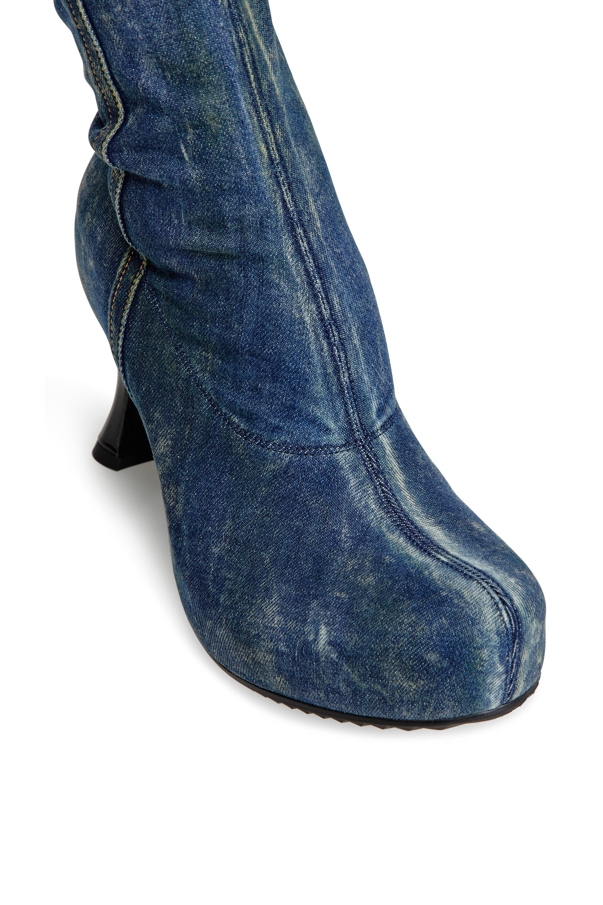 Diesel - D-WOODSTOCK TBT, Female's D-Woodstock-Over-the-knee boots in denim in ダークブルー - 5
