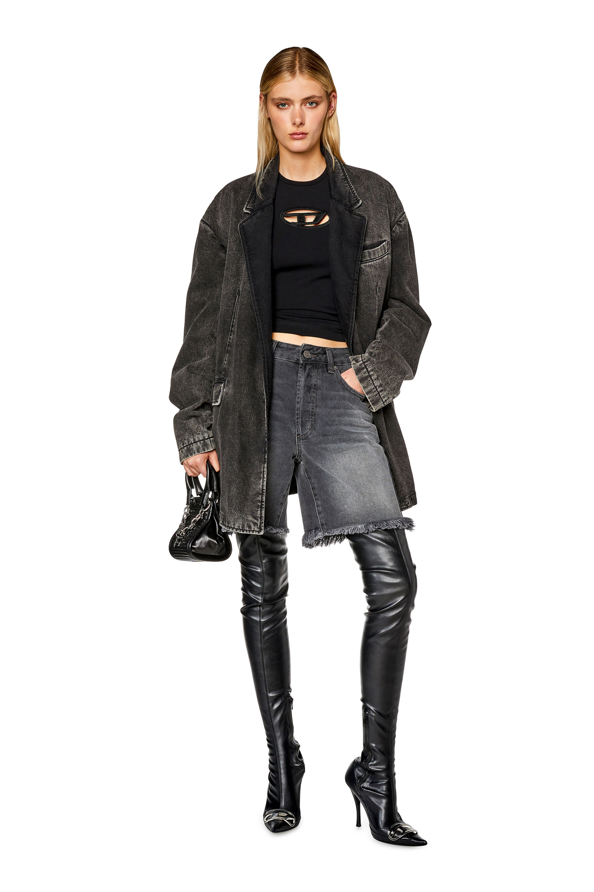 Diesel - T-ANGIE, Female's Tシャツ in ブラック - 1