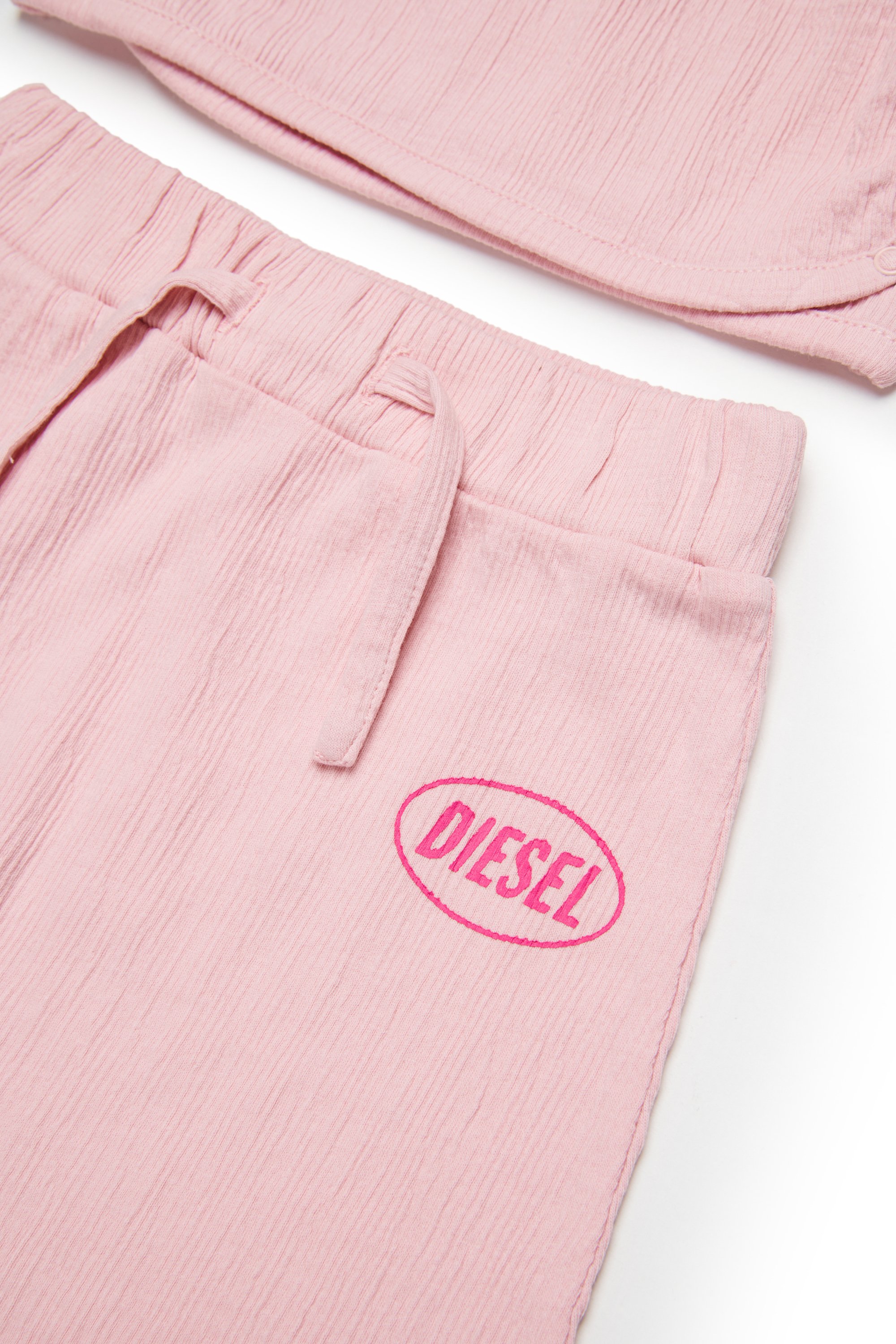 Diesel - STSIDE-NB-SET, Unisex's セットアップ in ピンク / ホワイト - 4