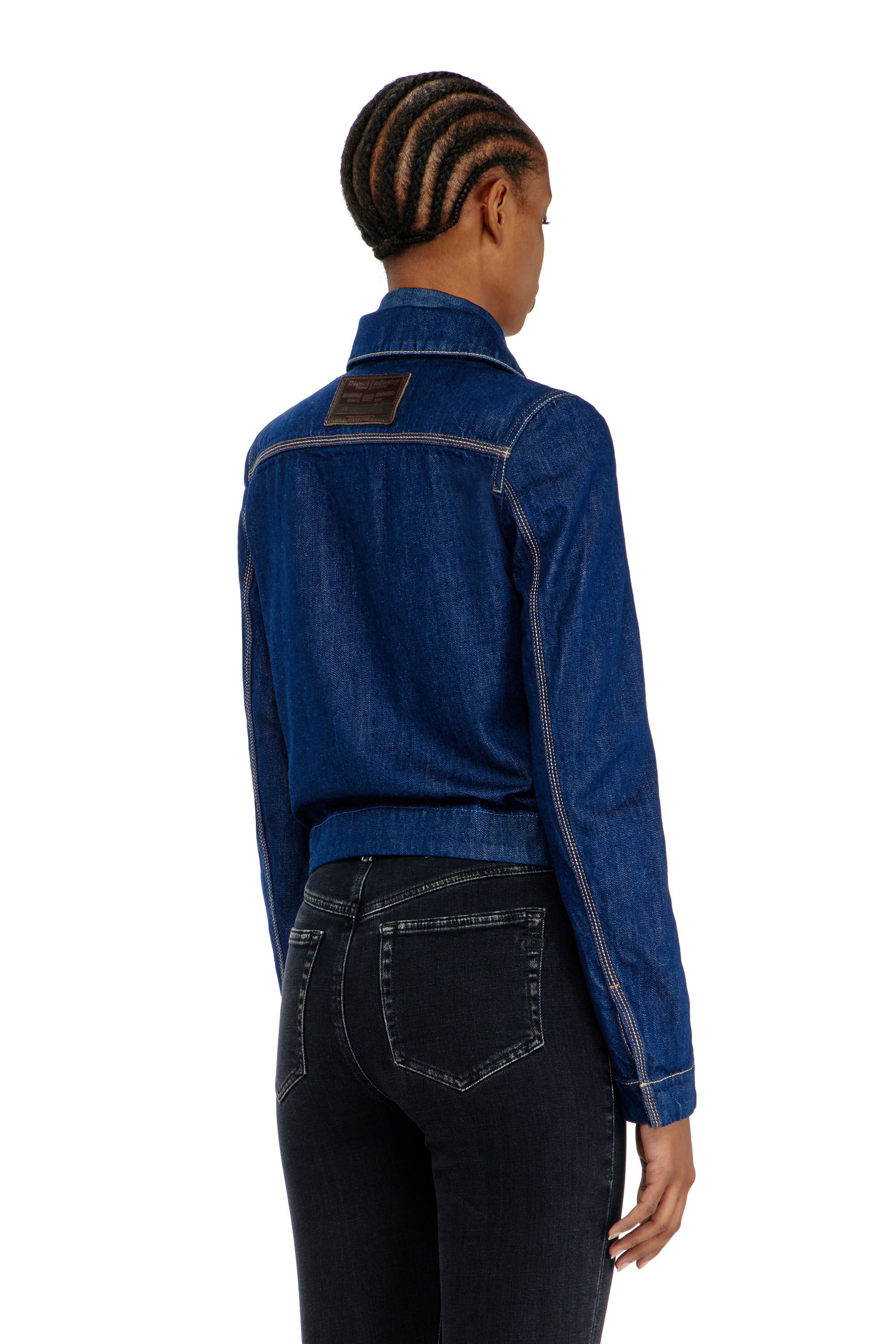 Diesel - DE-CORB, Female's デニムジャケット in ダークブルー - 3
