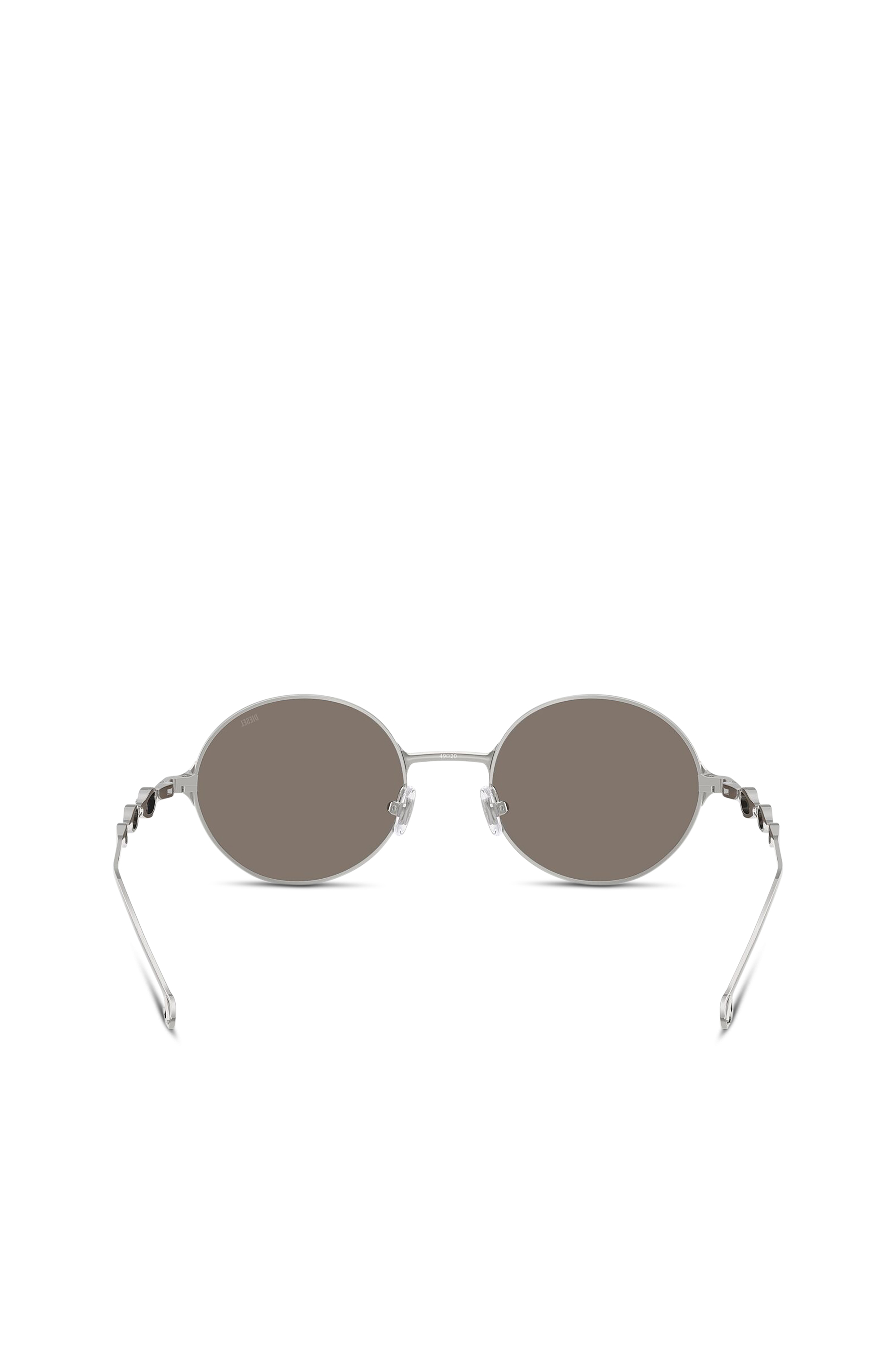 Diesel - 0DL1008, Unisex's Round sunglasses in シルバー - 3