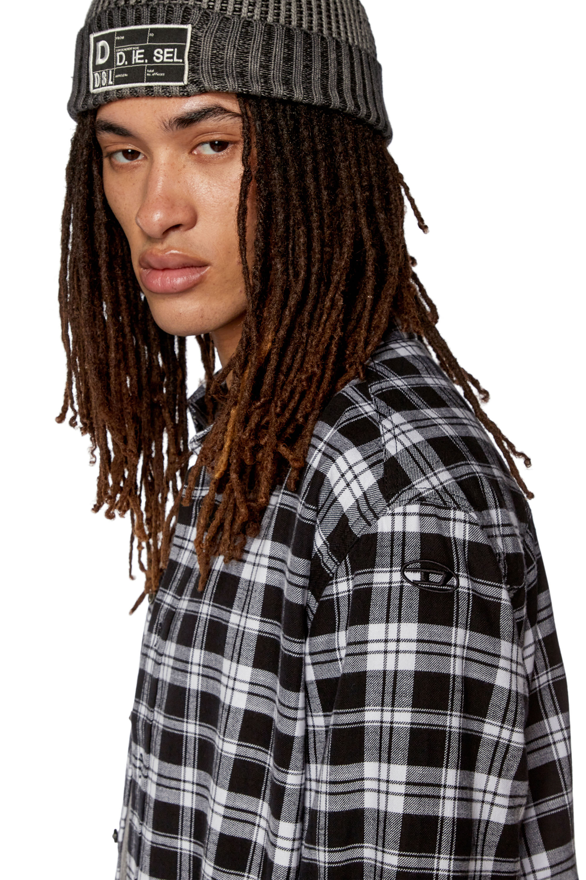 Diesel - S-UMBE-CHECK-NW, ブラック/ホワイト - Image 3
