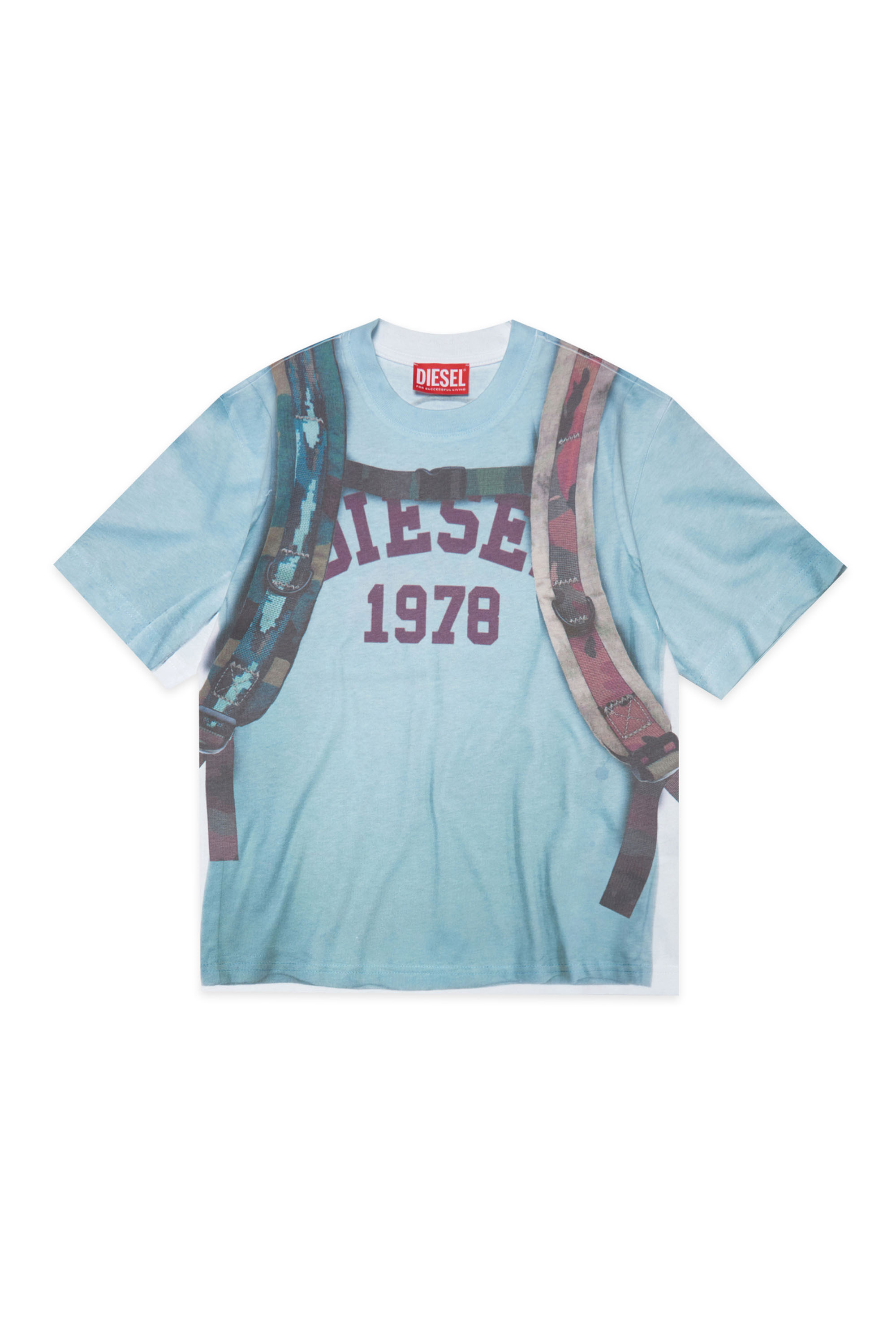 DIESEL マイクロスタープリント シャツ 00SZG3 0JAOW ホワイト M DIESEL ディーゼル Tシャツ メンズ トップス 星 スター 旧ロゴ D