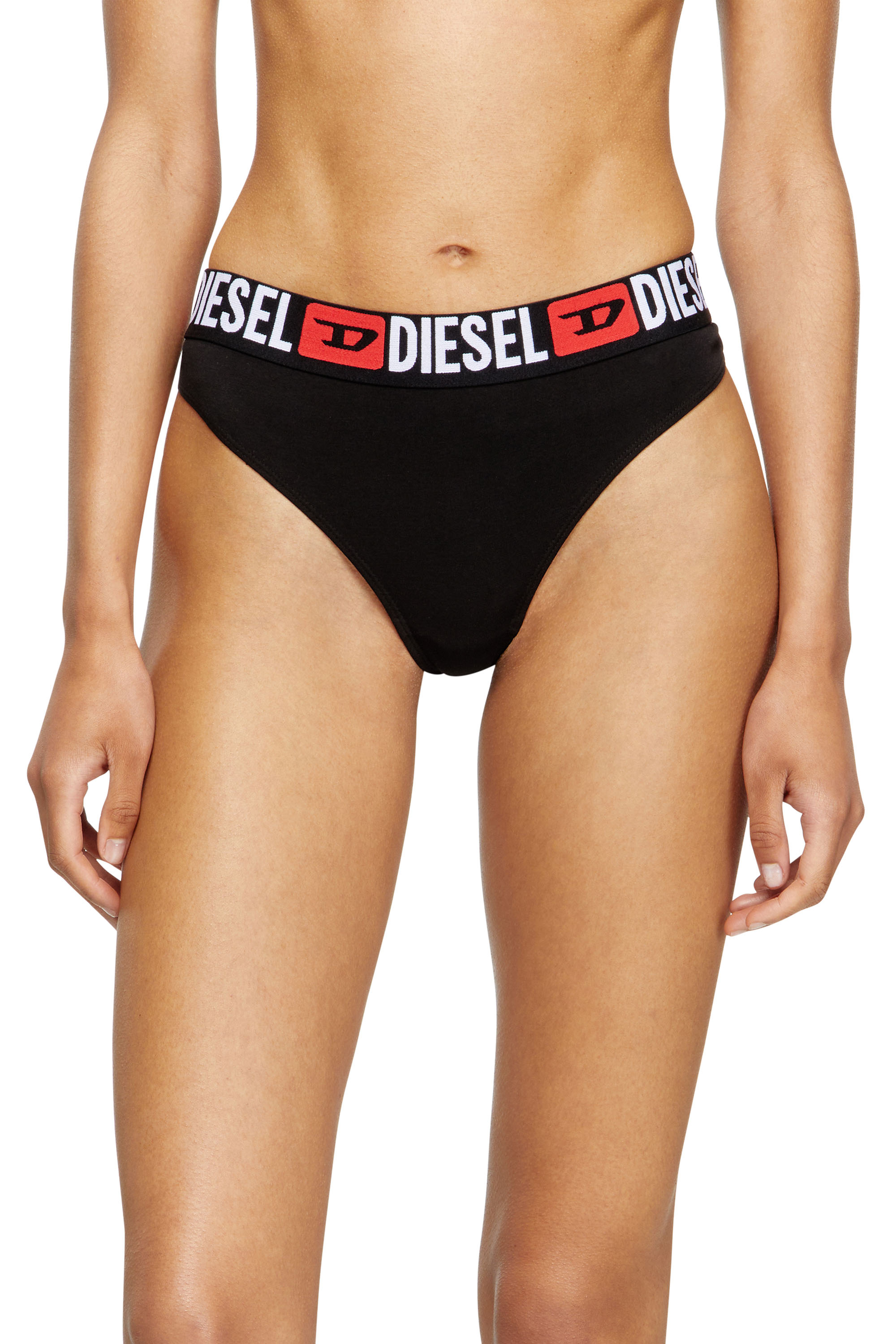 Diesel - STARS-D-CORE, Female's Tバックショーツ in ブラック - 3