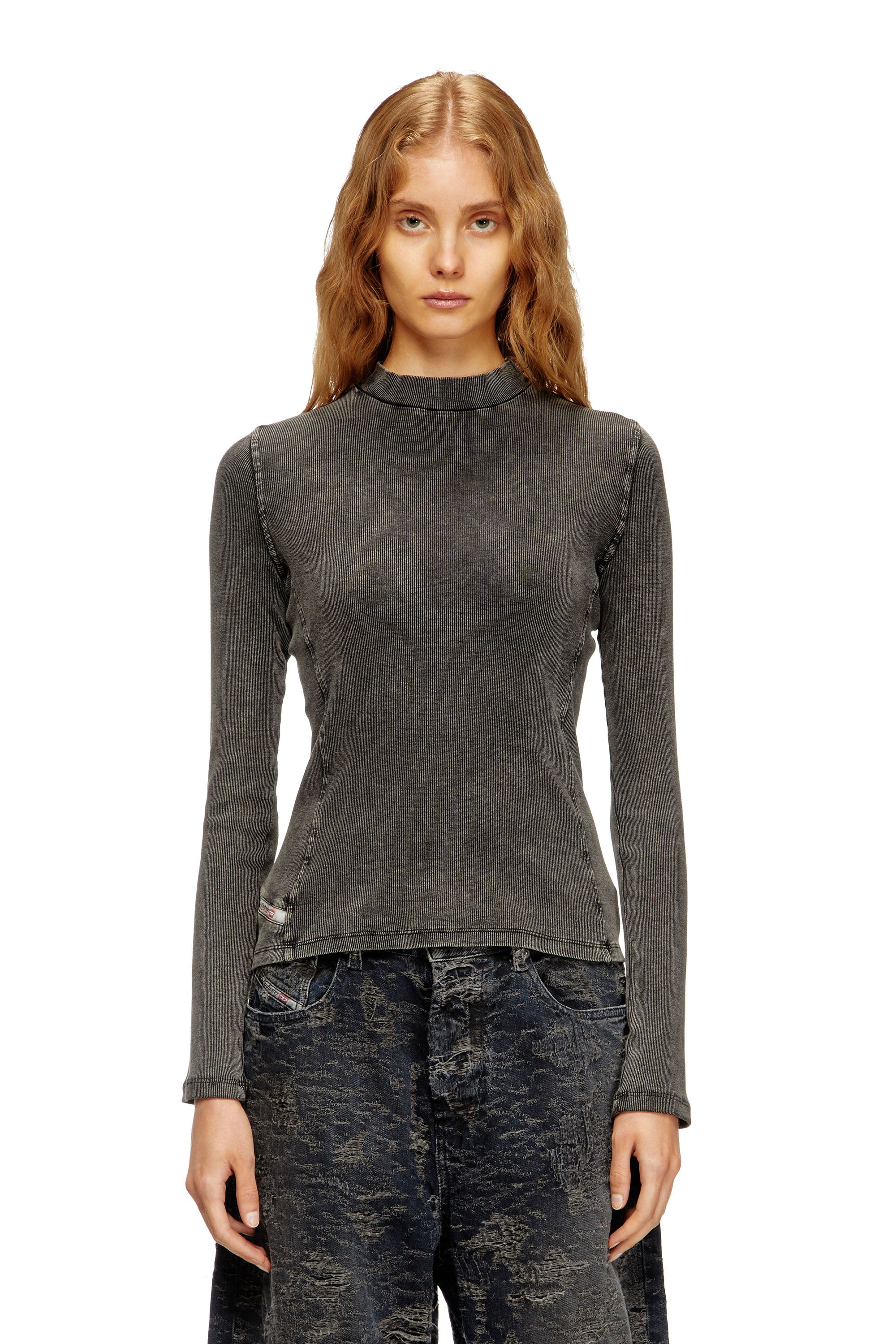 Diesel - T-MOKKY-LS, Female's 長袖トップ in ブラック - 1
