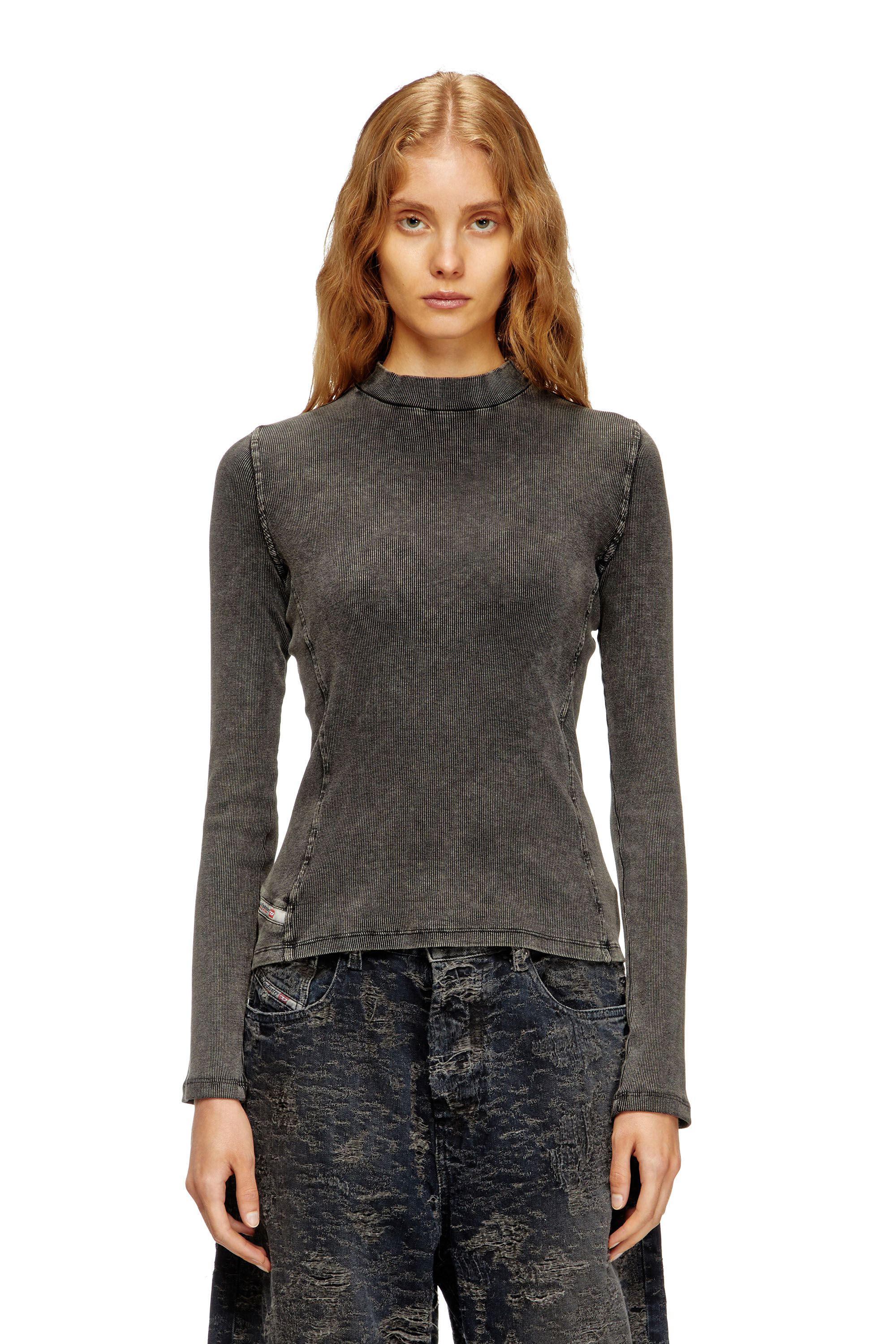 Diesel - T-MOKKY-LS, Female's 長袖トップ in ブラック - 3