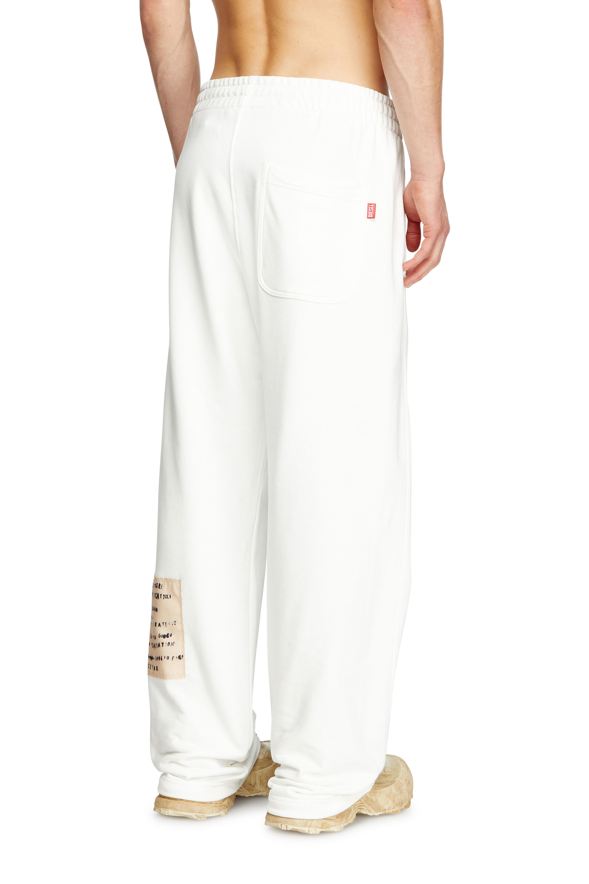 Diesel - P-MARTYANS-DD, Unisex's Track pants with tattoo patches in ホワイト - 4