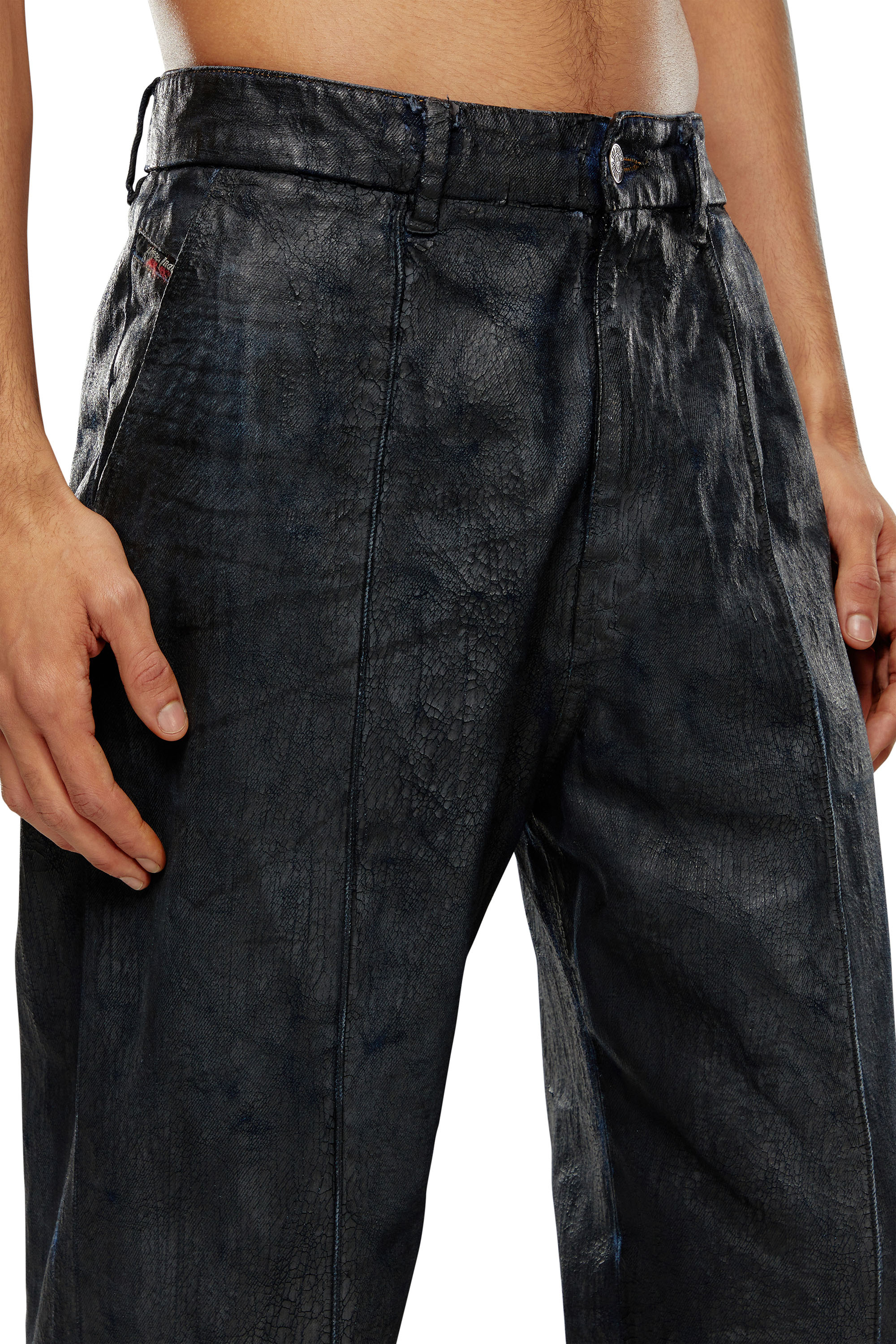 Diesel - Straight Jeans D-Chino-Work 0PGAZ, ブラック - Image 4