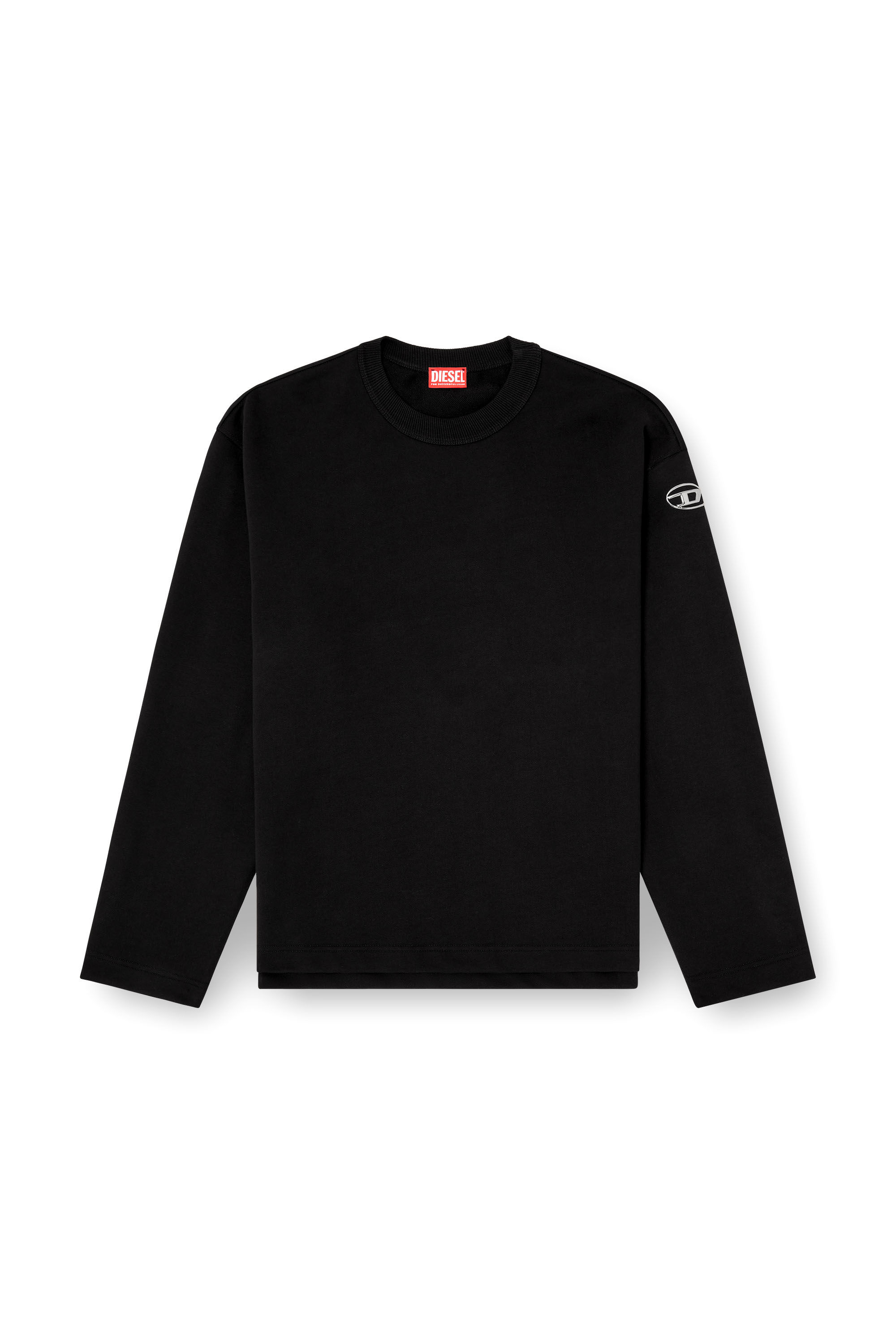 Diesel - S-MACSIS-OD, Male's プルオーバースウェット in ブラック - 2