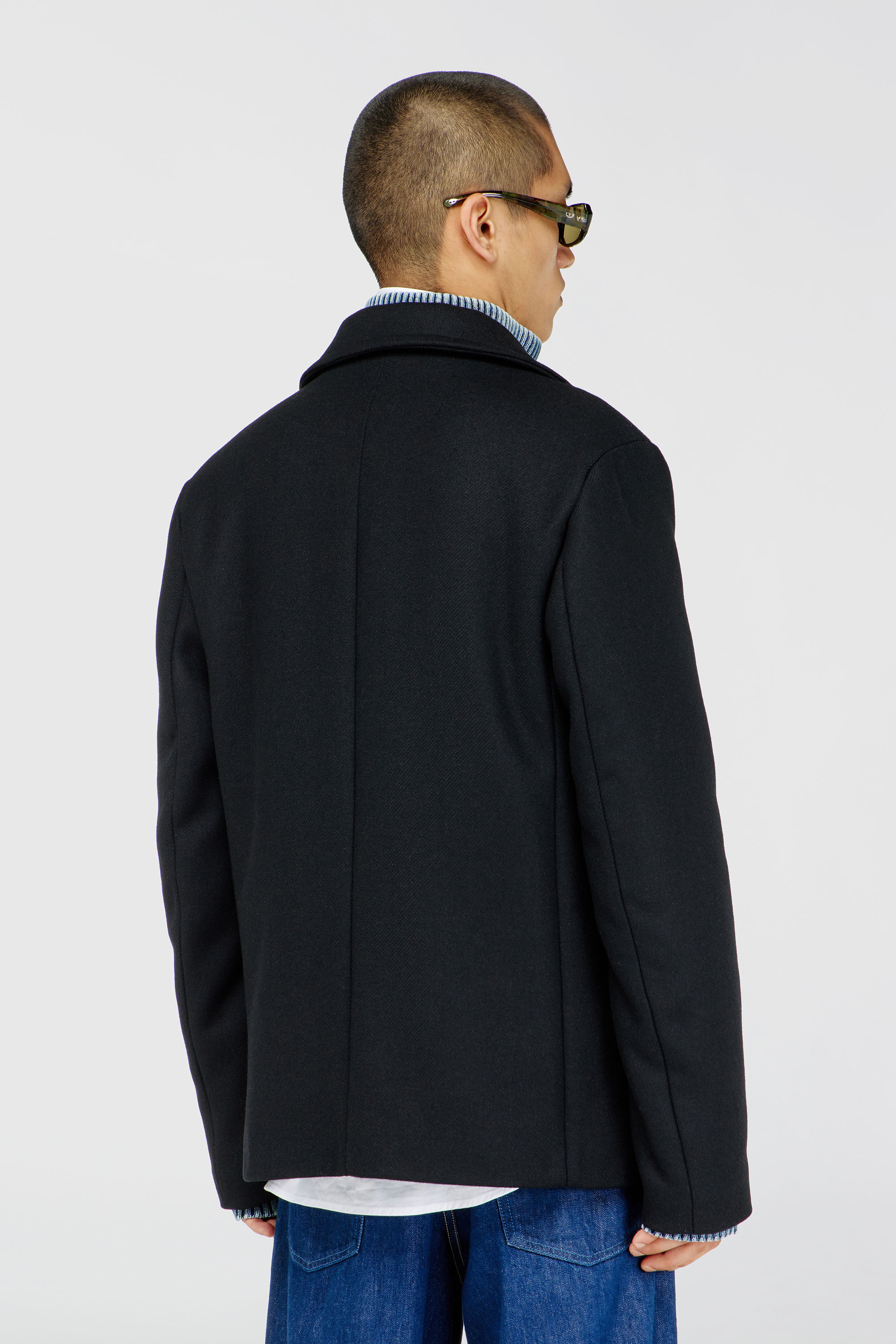 Diesel - W-HALEY-WRD, Male's ピーコート in ブラック - 5