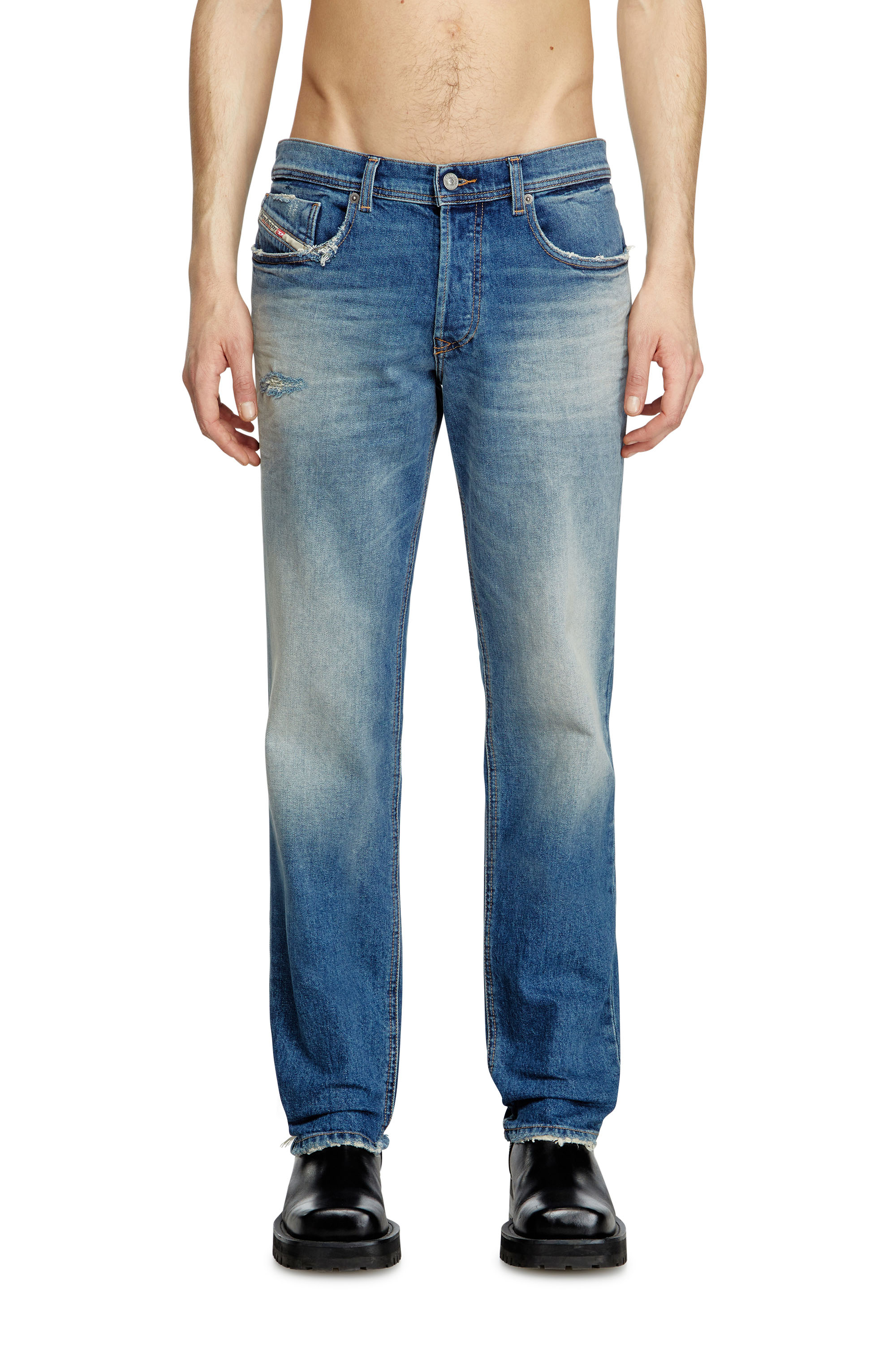 Regular Jeans 2023 D-Finitive 0BMBY, ミディアムブルー Diesel - Male's Regular Jeans 2023 D-Finitive 0BMBY, ミディアムブルー - 3
