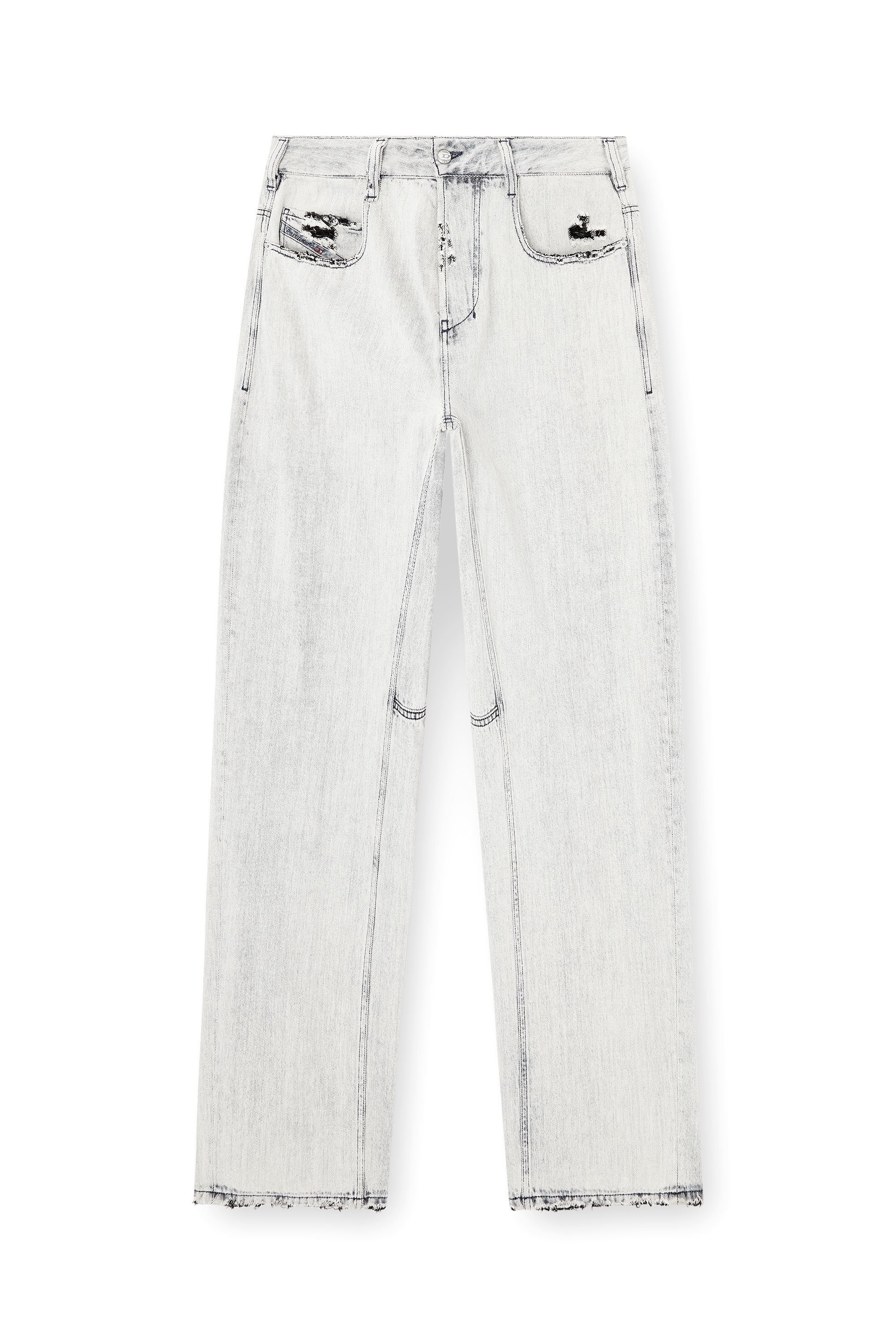 Diesel - Unisex's Relaxed Jeans 1997 D-Enim-M 068UR, ライトブルー - 2