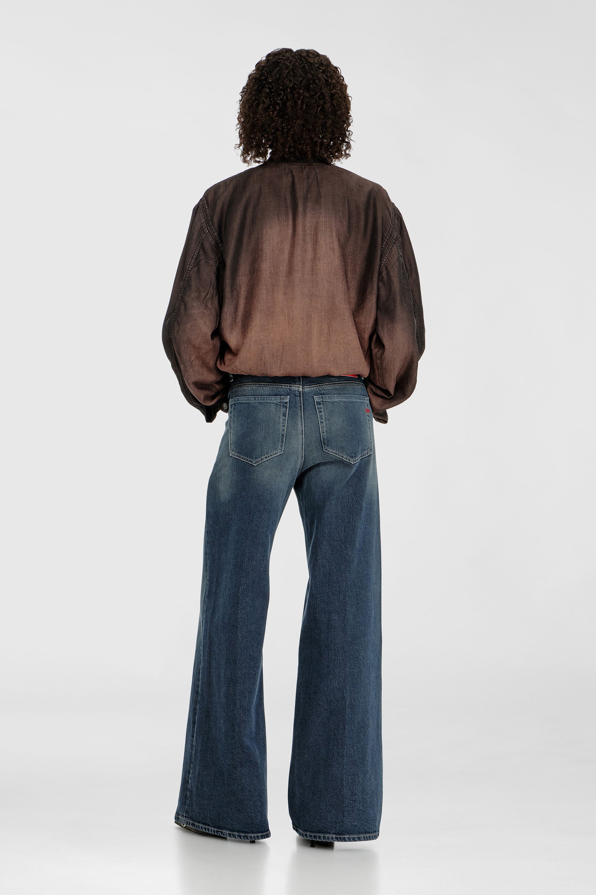 Diesel - Female's Flare Jeans 1978 D-Akemi 007EI, ダークブルー - 3