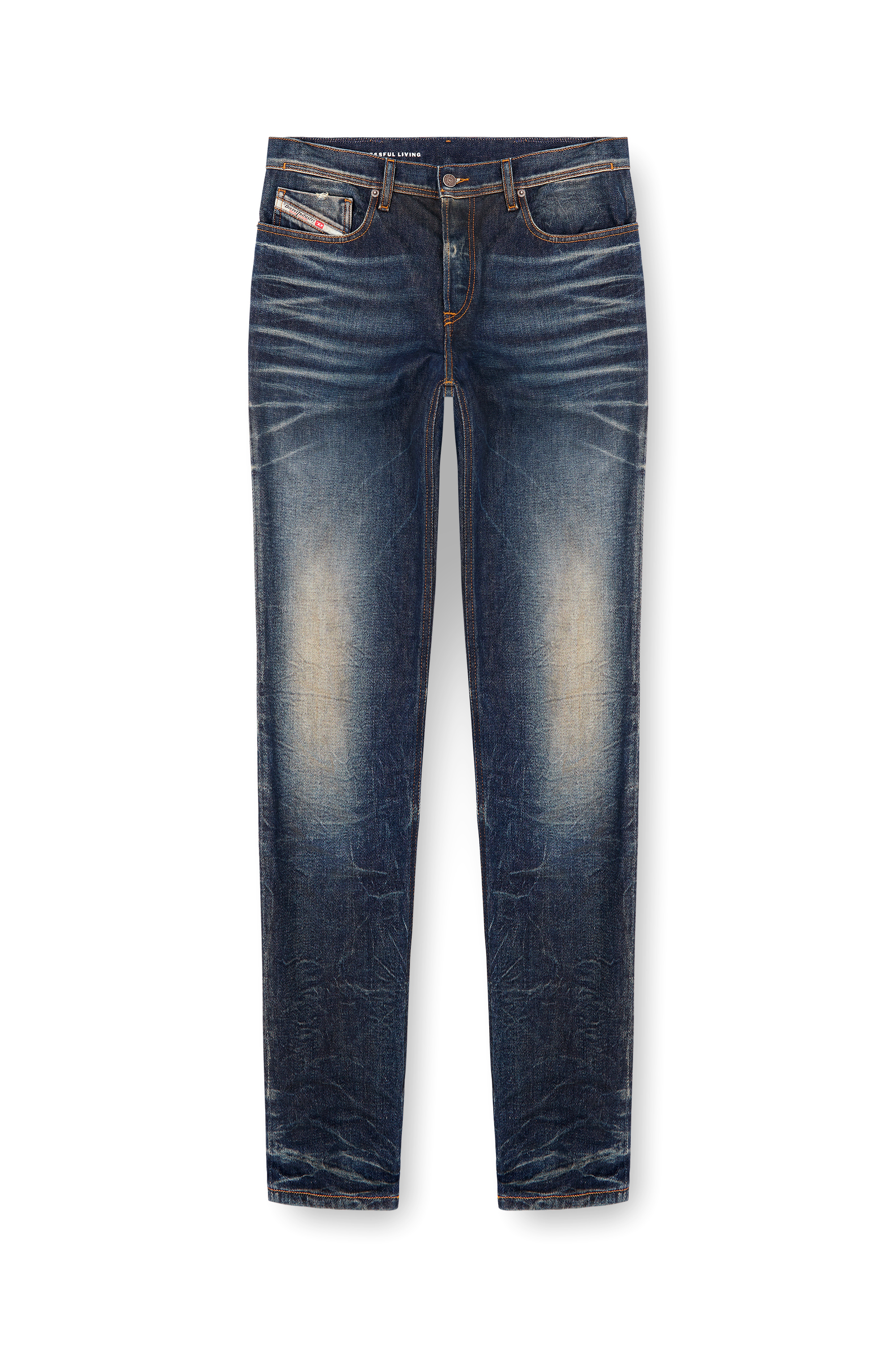 Diesel - Male's Regular Jeans 2023 D-Finitive 09L22, ダークブルー - 2