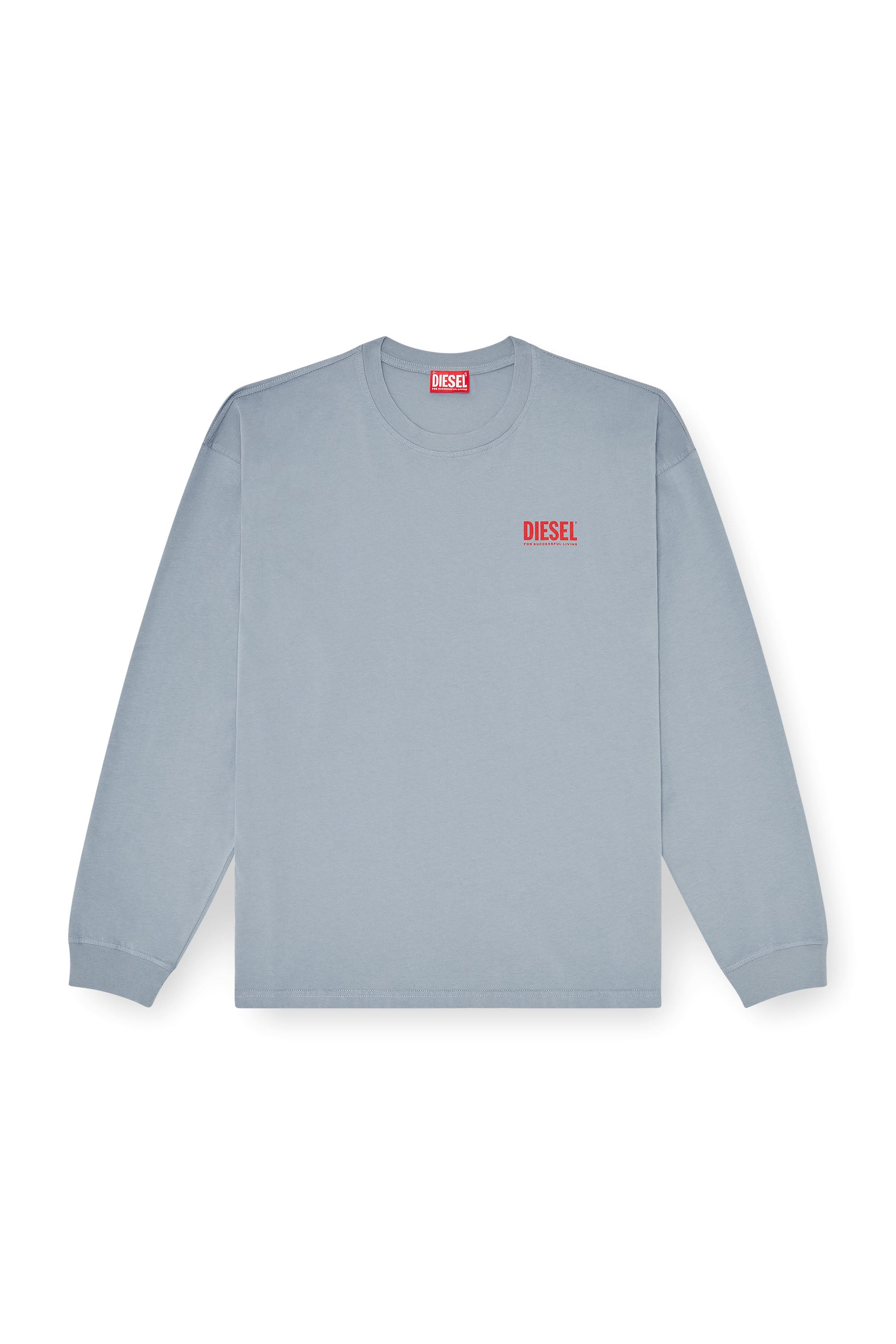 Diesel - T-BOXT-LS-BISK, Male's 長袖Tシャツ in ライトブルー - 3