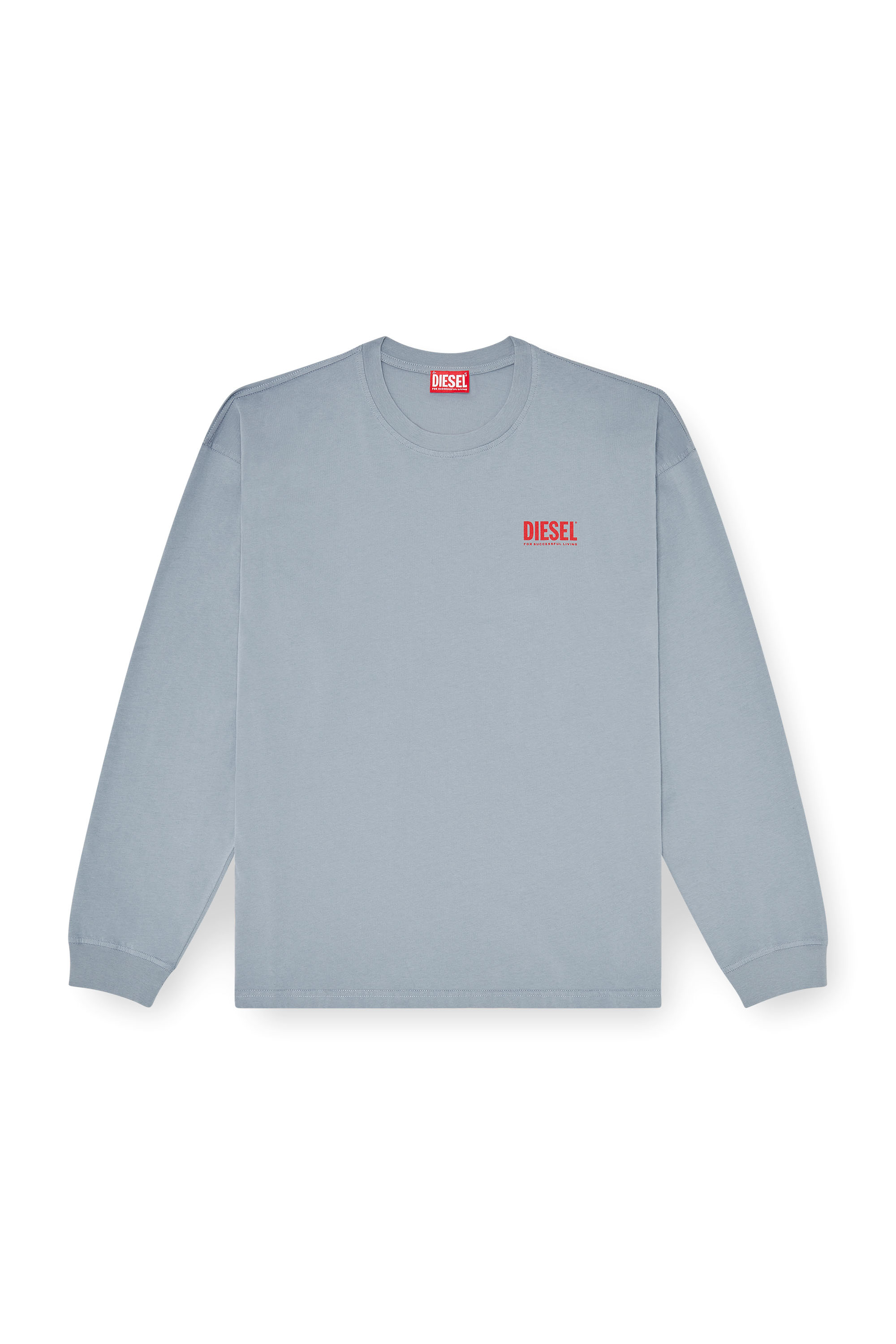 Diesel - T-BOXT-LS-BISK, Male's 長袖Tシャツ in ライトブルー - 2