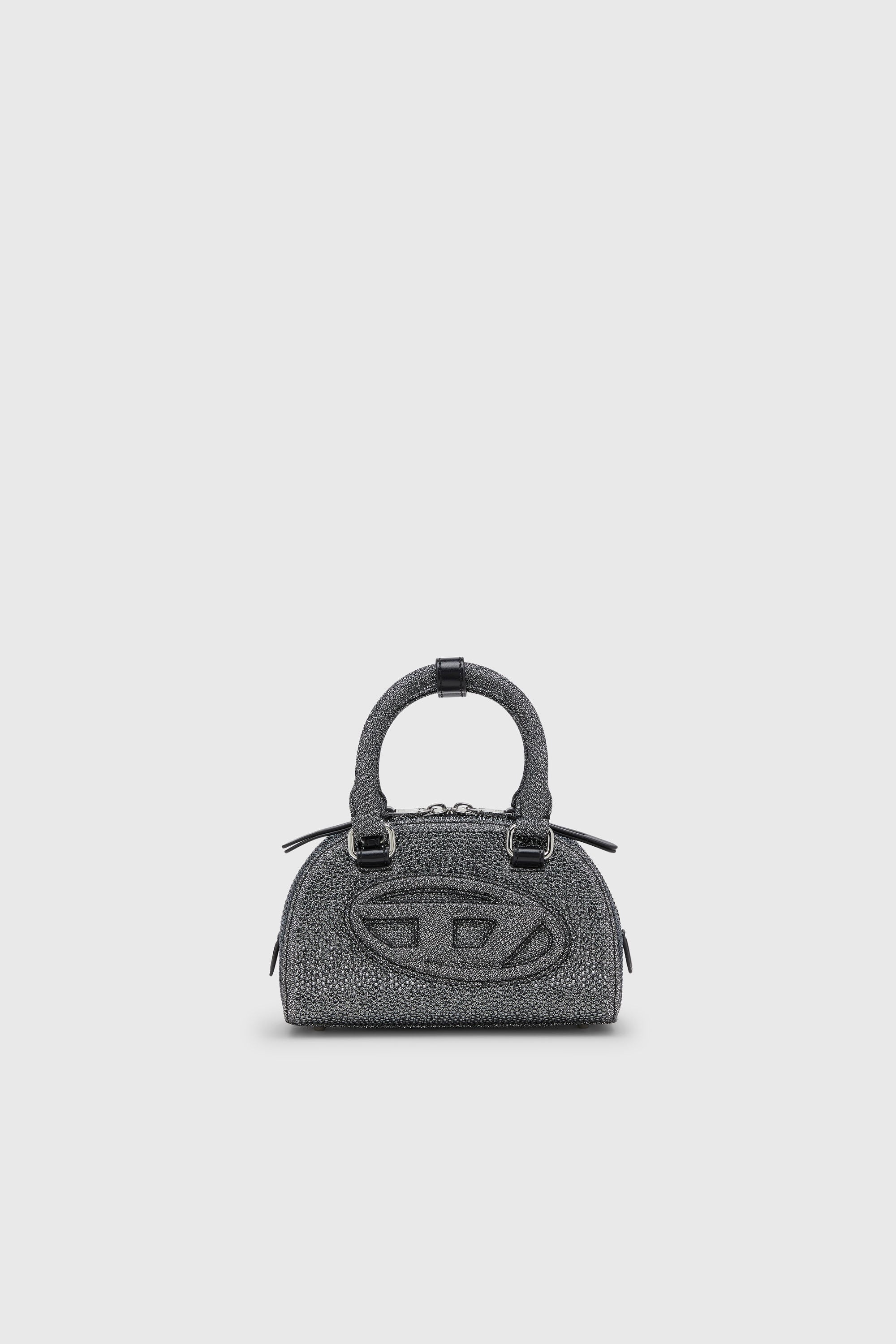 Diesel - 1DR DOME CROSSBODY, Female's クロスボディバッグ in ブラック/シルバー - 1