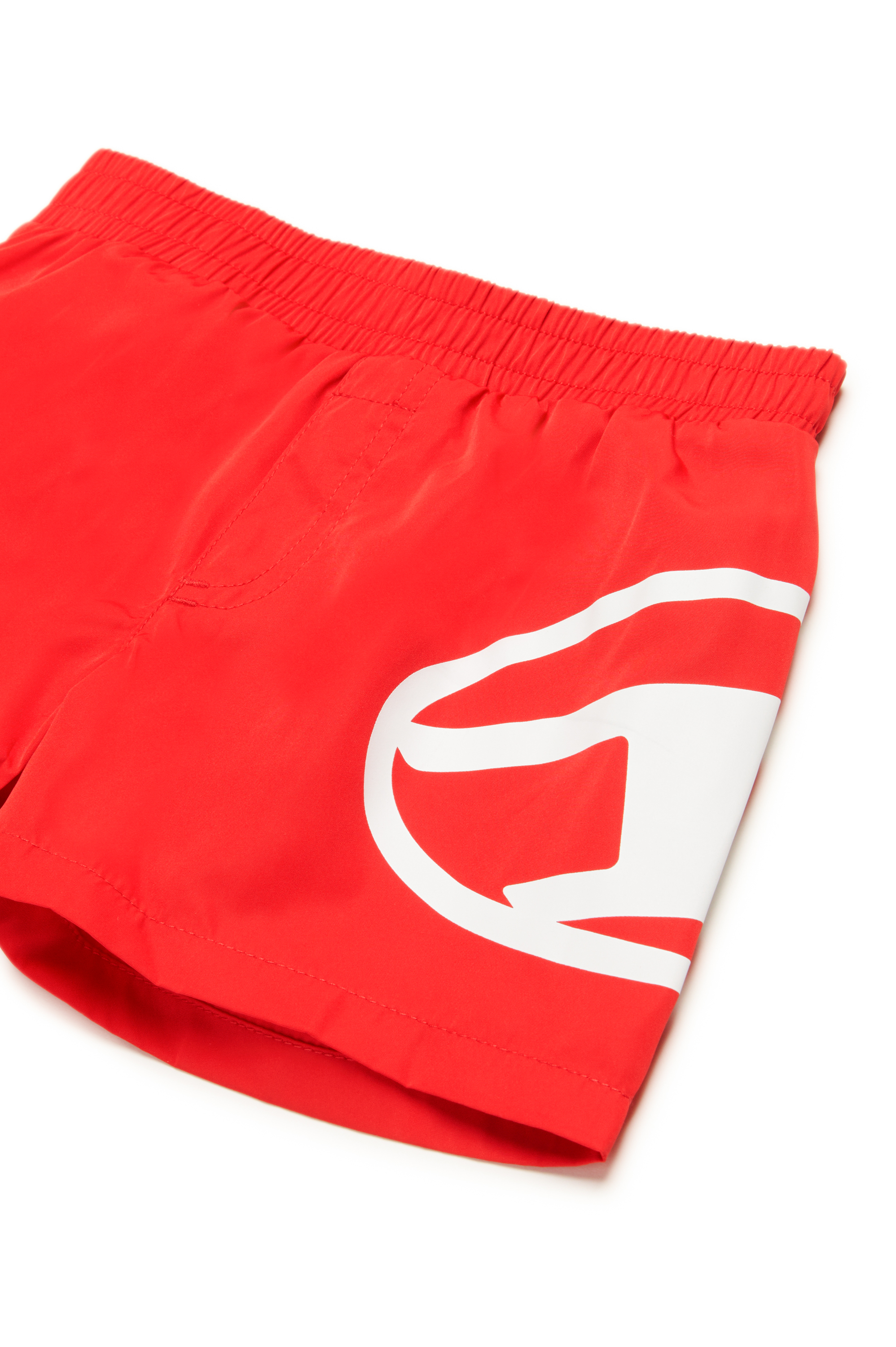 Diesel - MRULB, Male's Swim shorts with Oval D print in レッド - 3