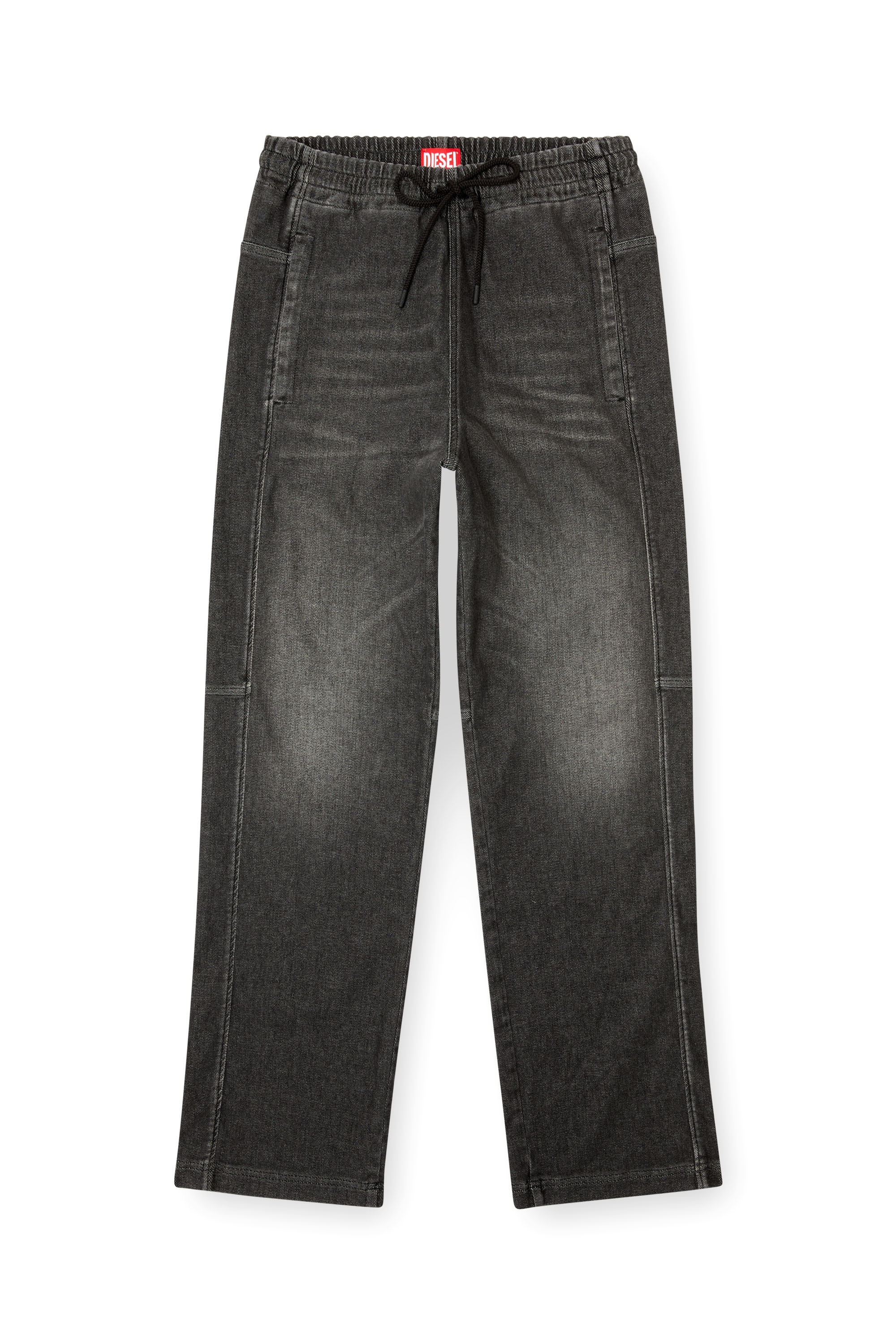 Diesel - Unisex's Relaxed D-Martyans Track Denim 09L77, ブラック/ダークグレー - 2