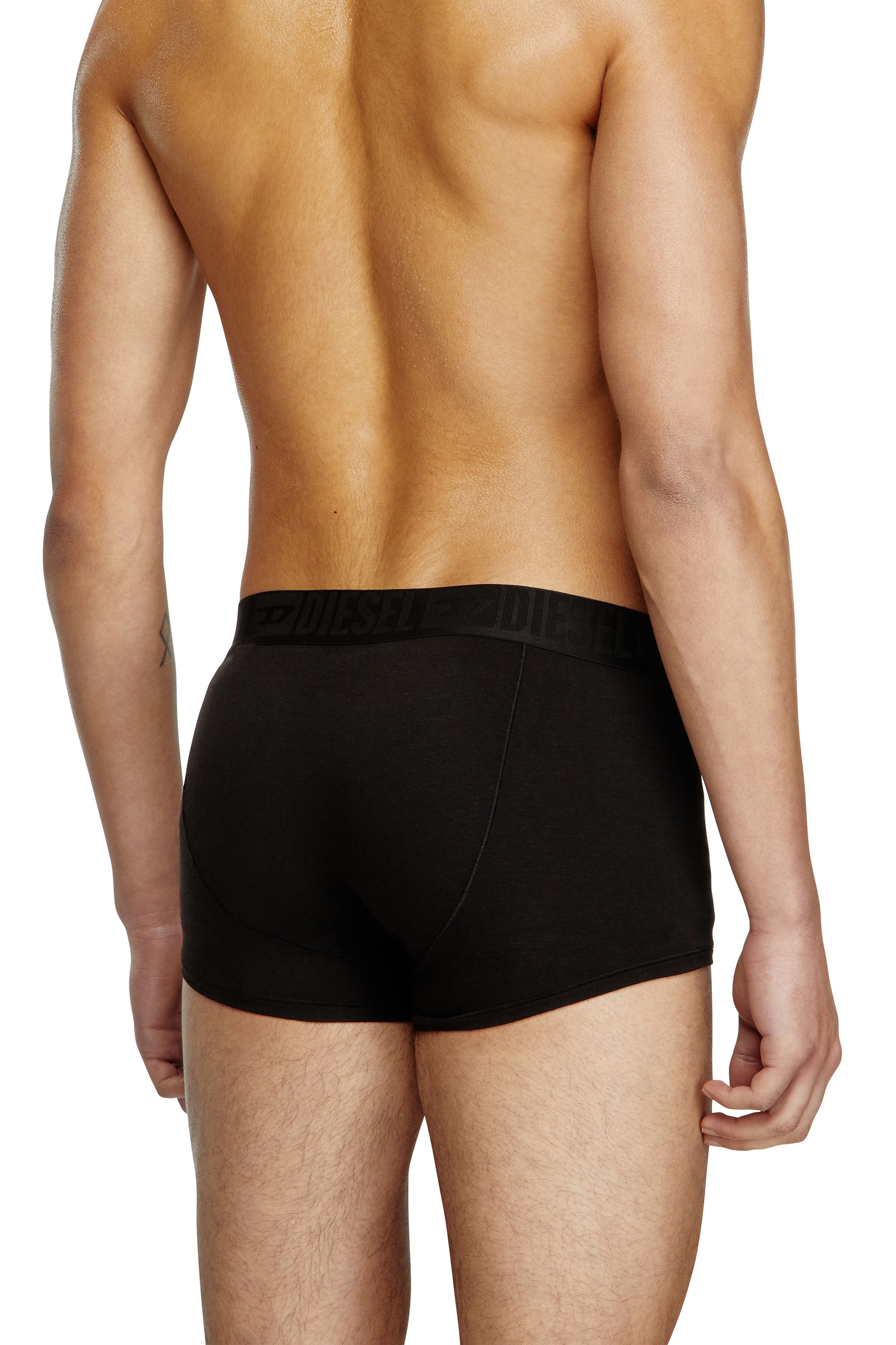 Diesel - BENJAMIN-D-MONO-3PACK, Male's Three-pack plain boxer briefs in ブラック - 4