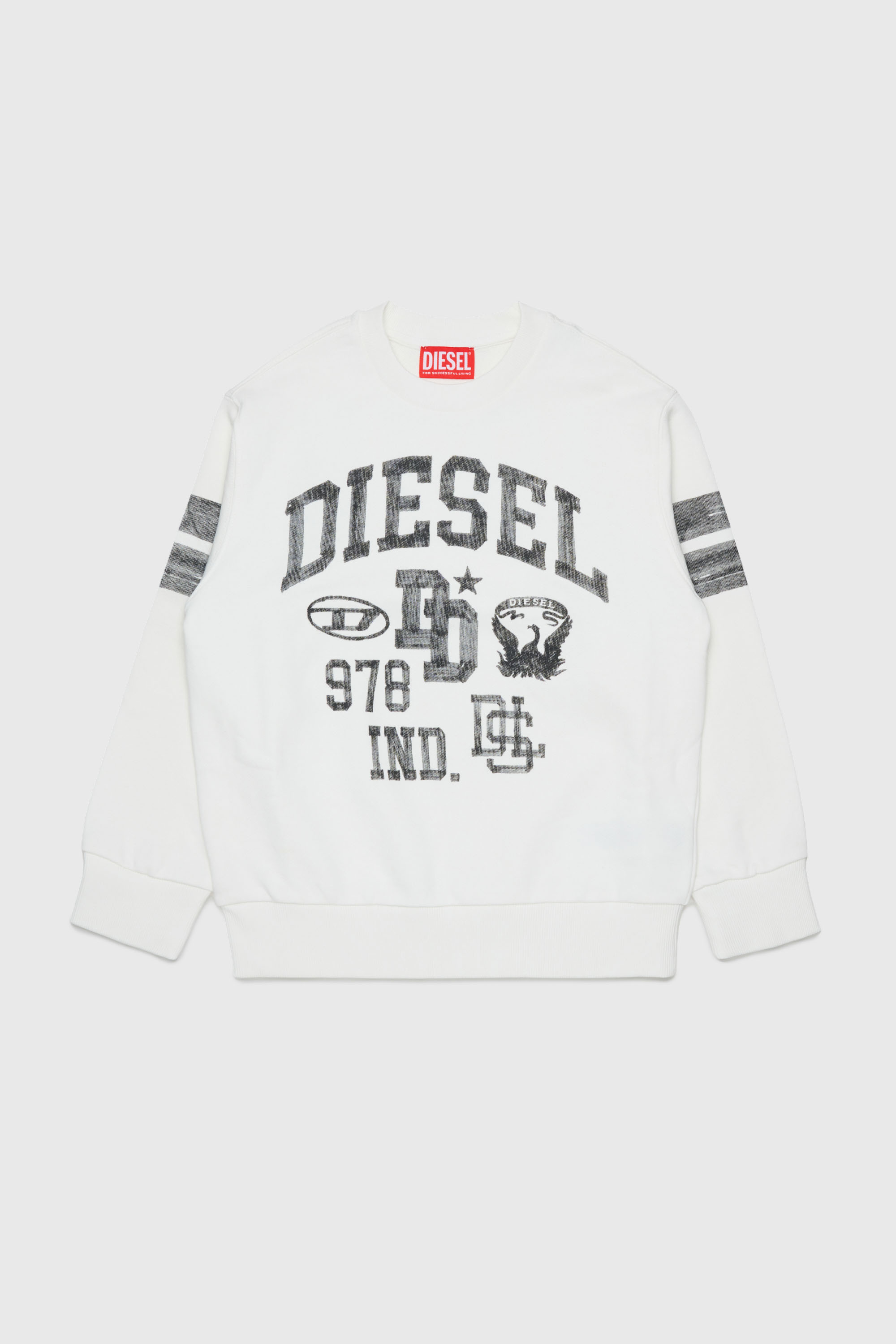 Diesel - SBAND OVER, Male's スウェット in ホワイト - 1