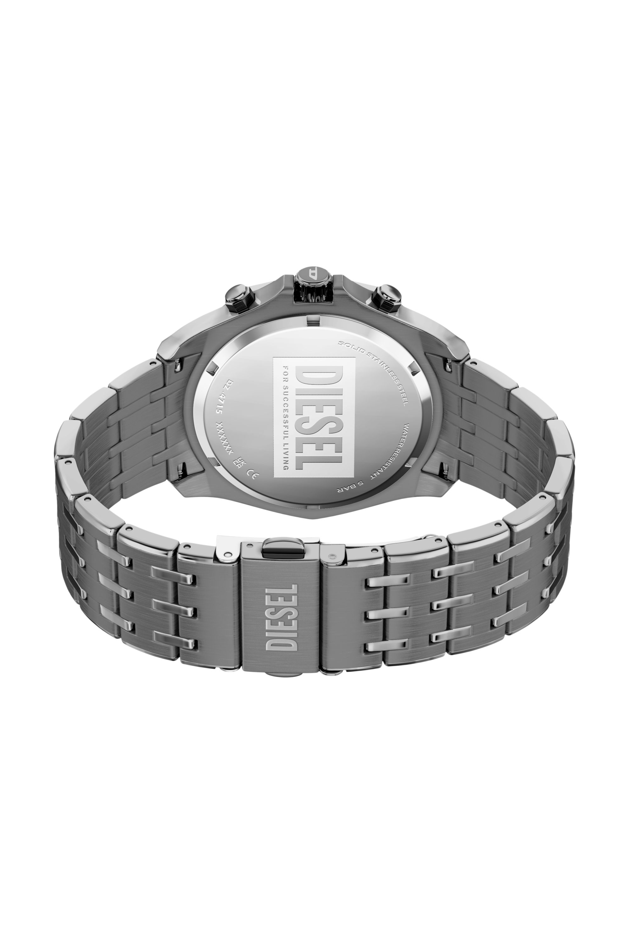 Diesel - DZ4715 WATCH, Male's Stinger gunmetal stainless steel watch in ダークグレー - 4