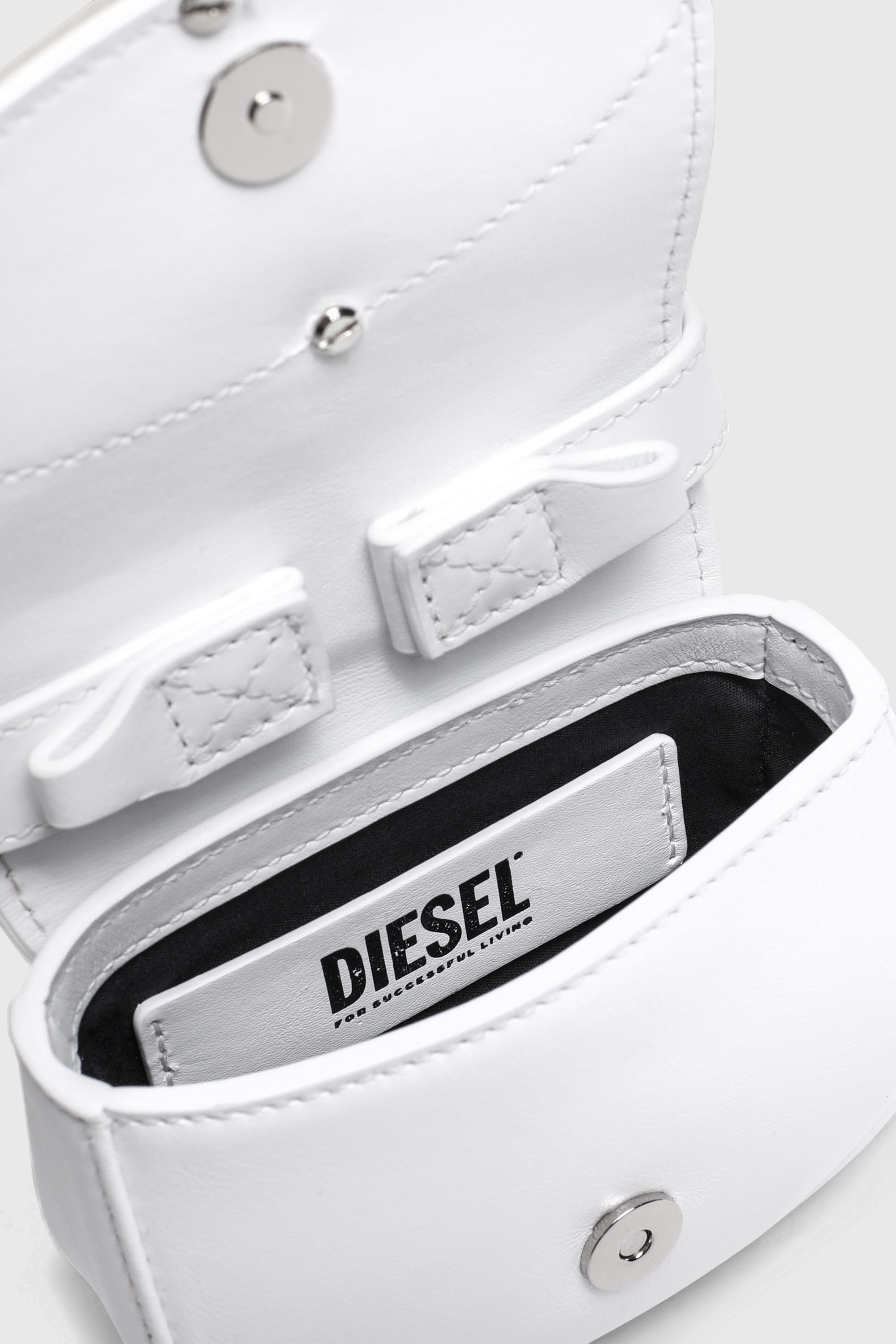 Diesel - 1DR XS, Female's カウレザーショルダーバッグXS in ホワイト - 5