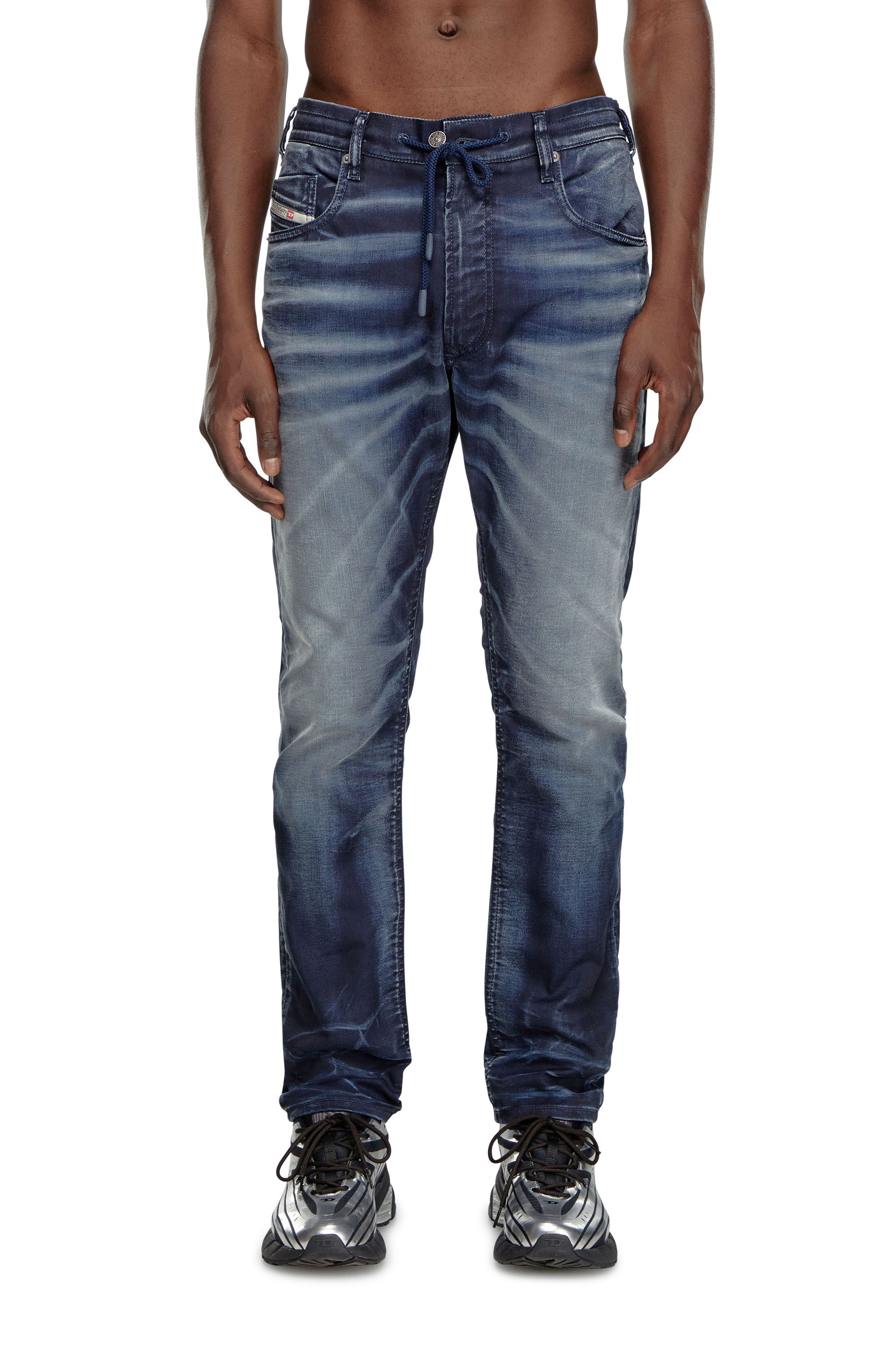 Diesel - Male's Regular 2030 D-Krooley Joggjeans® 068MD, ダークブルー - 1