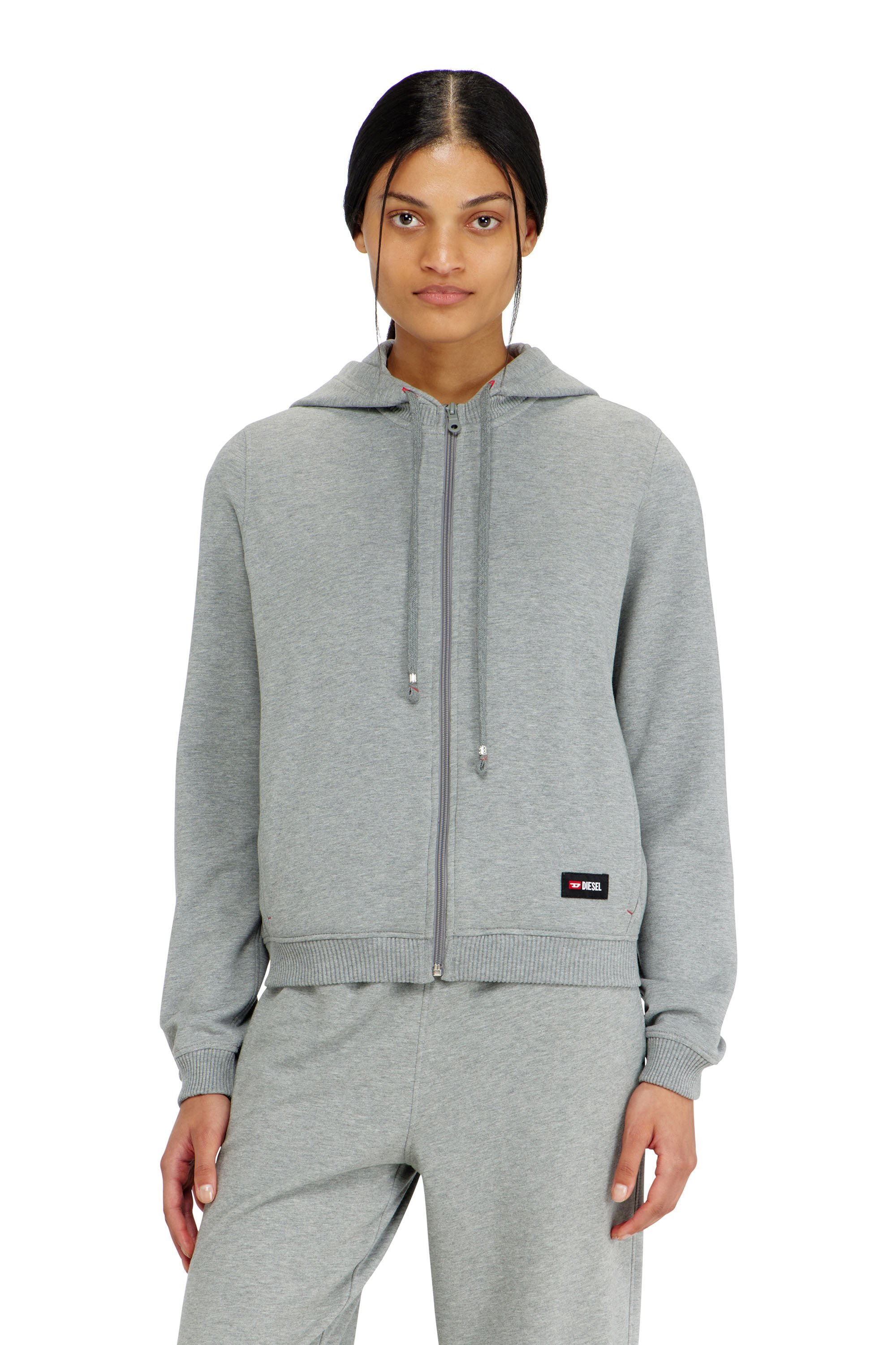 Diesel - HARRIET-D-CORE, Female's ジップアップパーカー in グレー - 1