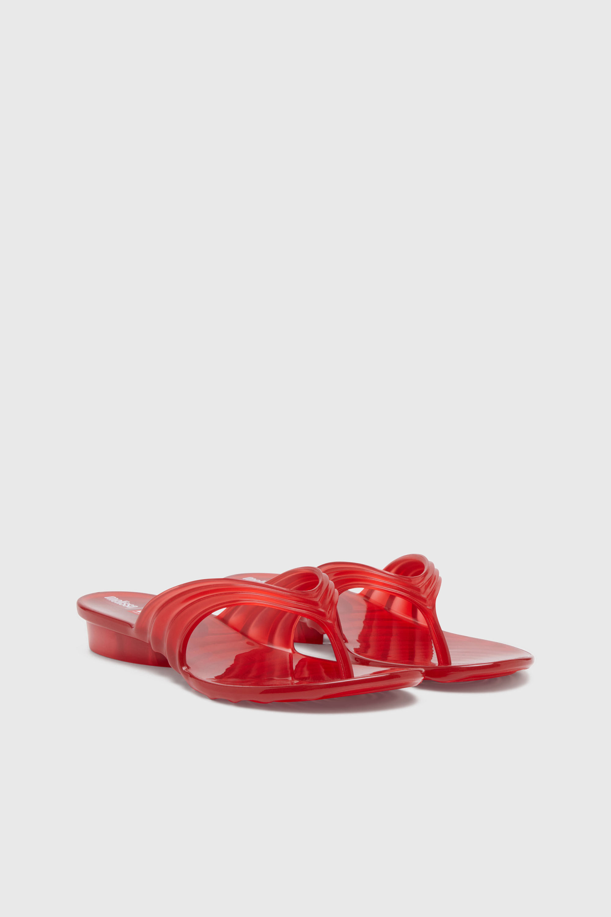 Diesel - MELISSA QUANTUM THONG, Female's Sculptural flip-flops in Melflex&reg; in レッド - 3