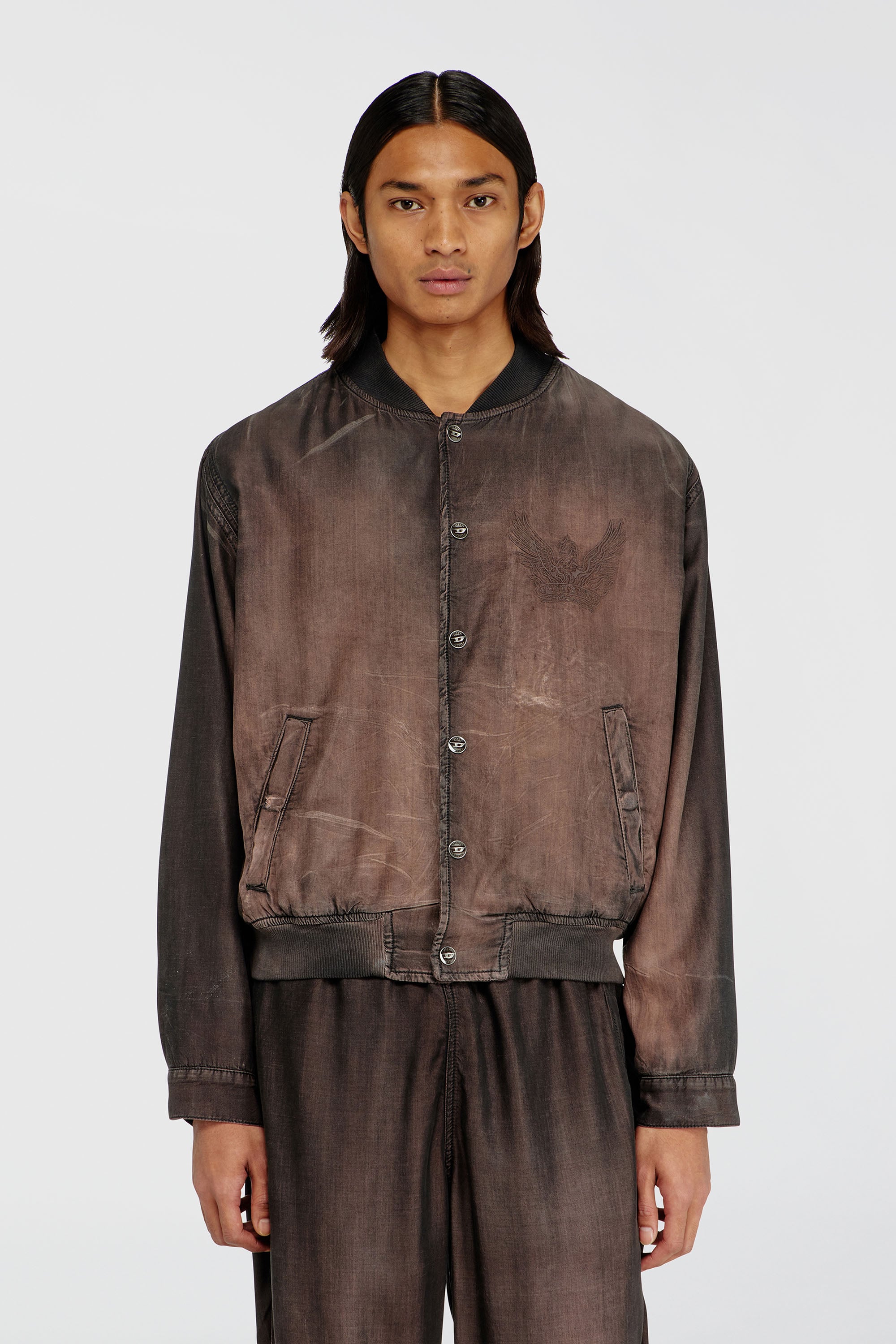 Diesel - D-BELMOR-S, Male's デニムジャケット in ブラウン - 1