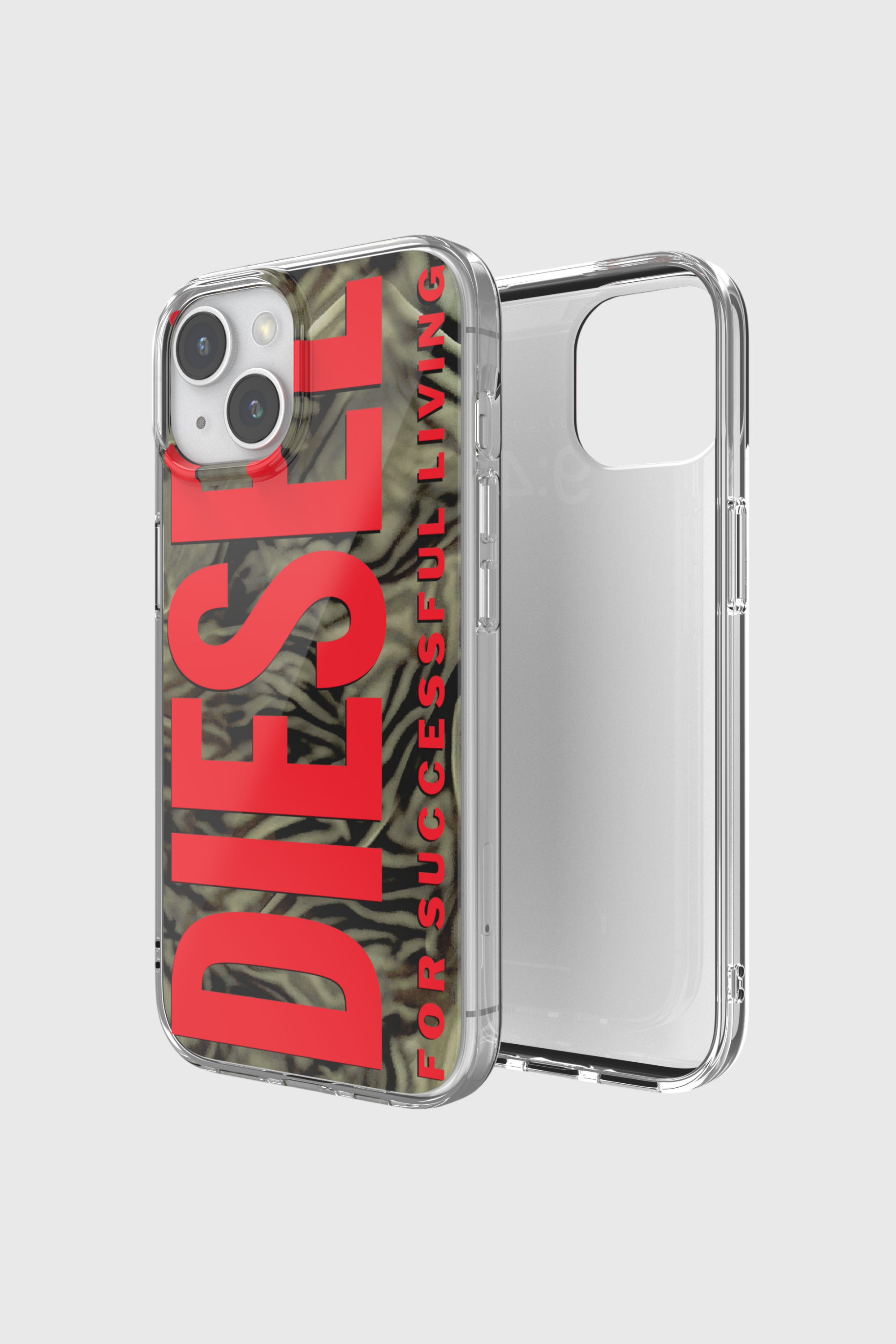 Diesel - 60047 AOP CASE, Unisex's iPhone 15 in レッド/グリーン - 1