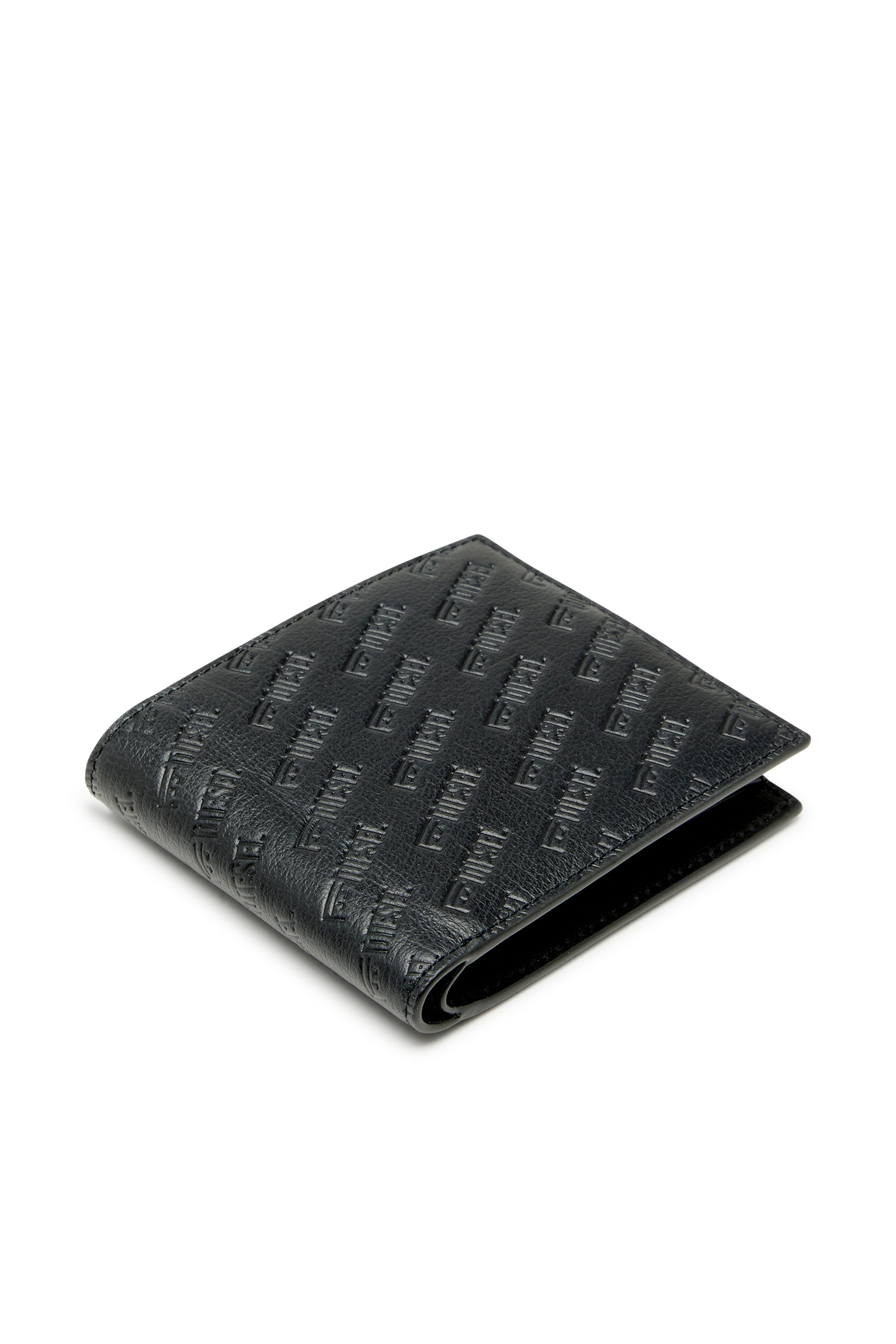 Diesel - MONOGRAM BI-FOLD COIN S 3D, Male's 二つ折りウォレット in ブラック - 4
