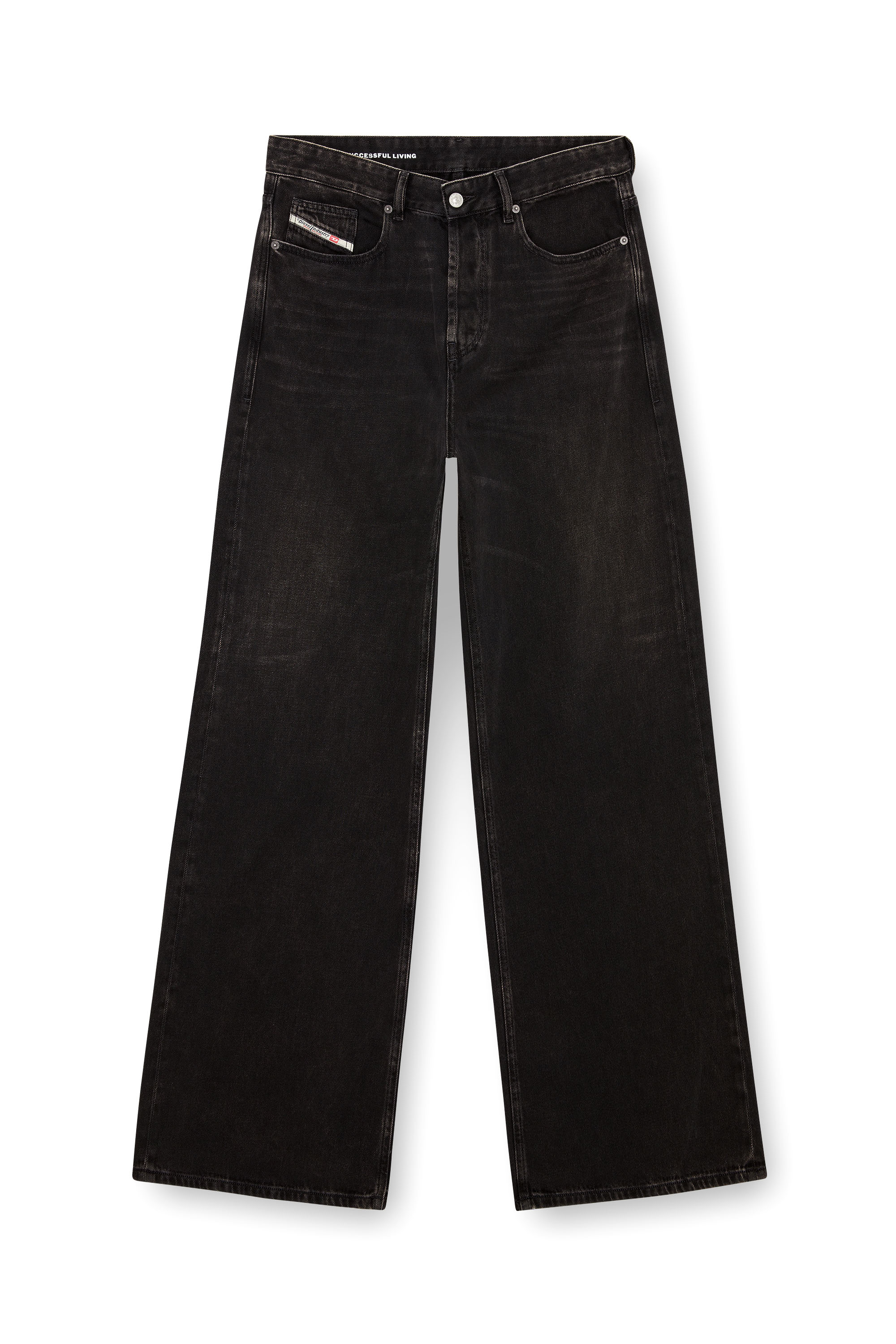 Diesel - Male's Relaxed Jeans D-Rise 09J96, ブラック/ダークグレー - 2