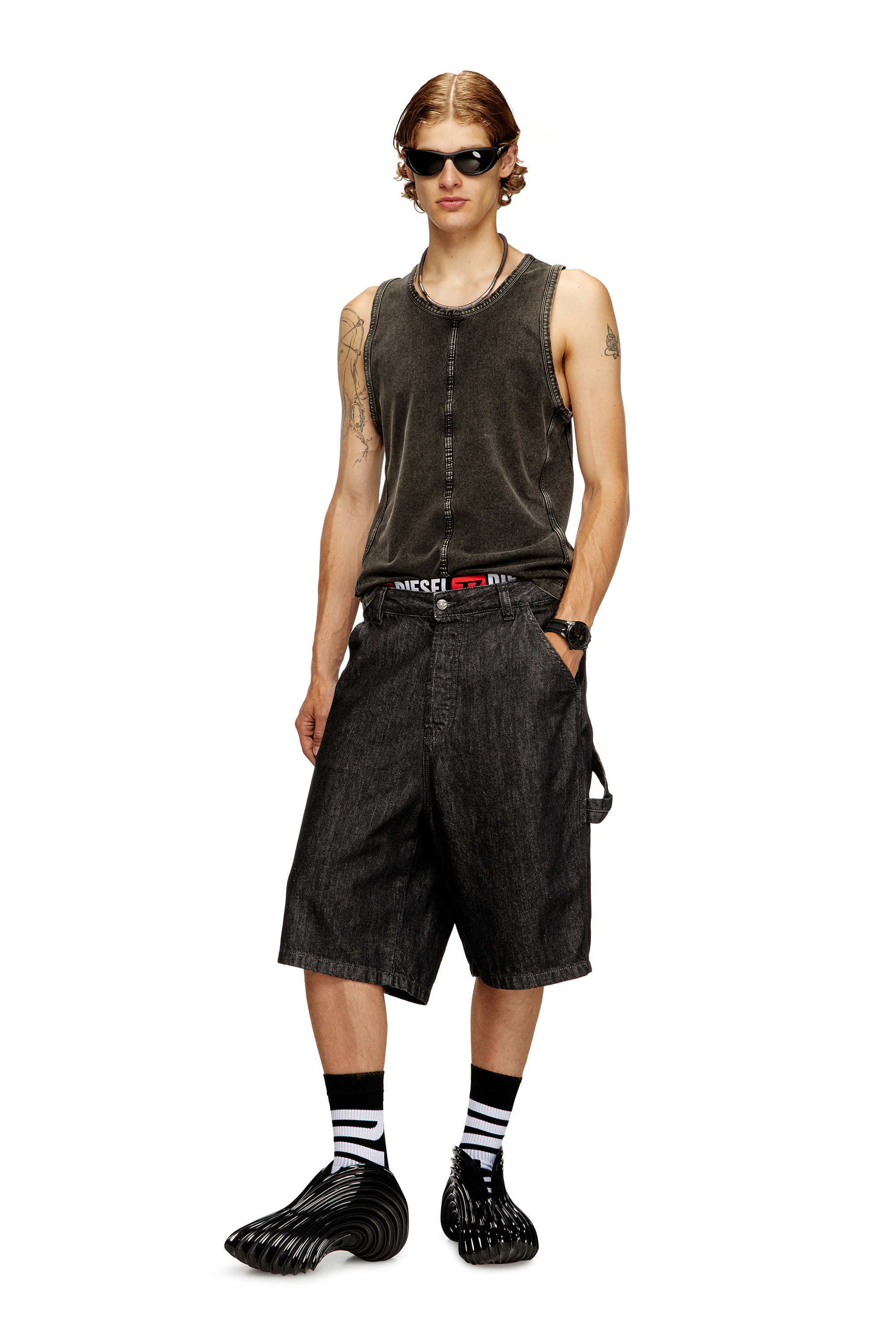 Diesel - MELISSA QUANTUM SNEAKERS X, Unisex's Slip-on sneaker in Melflex® in ブラック - 1