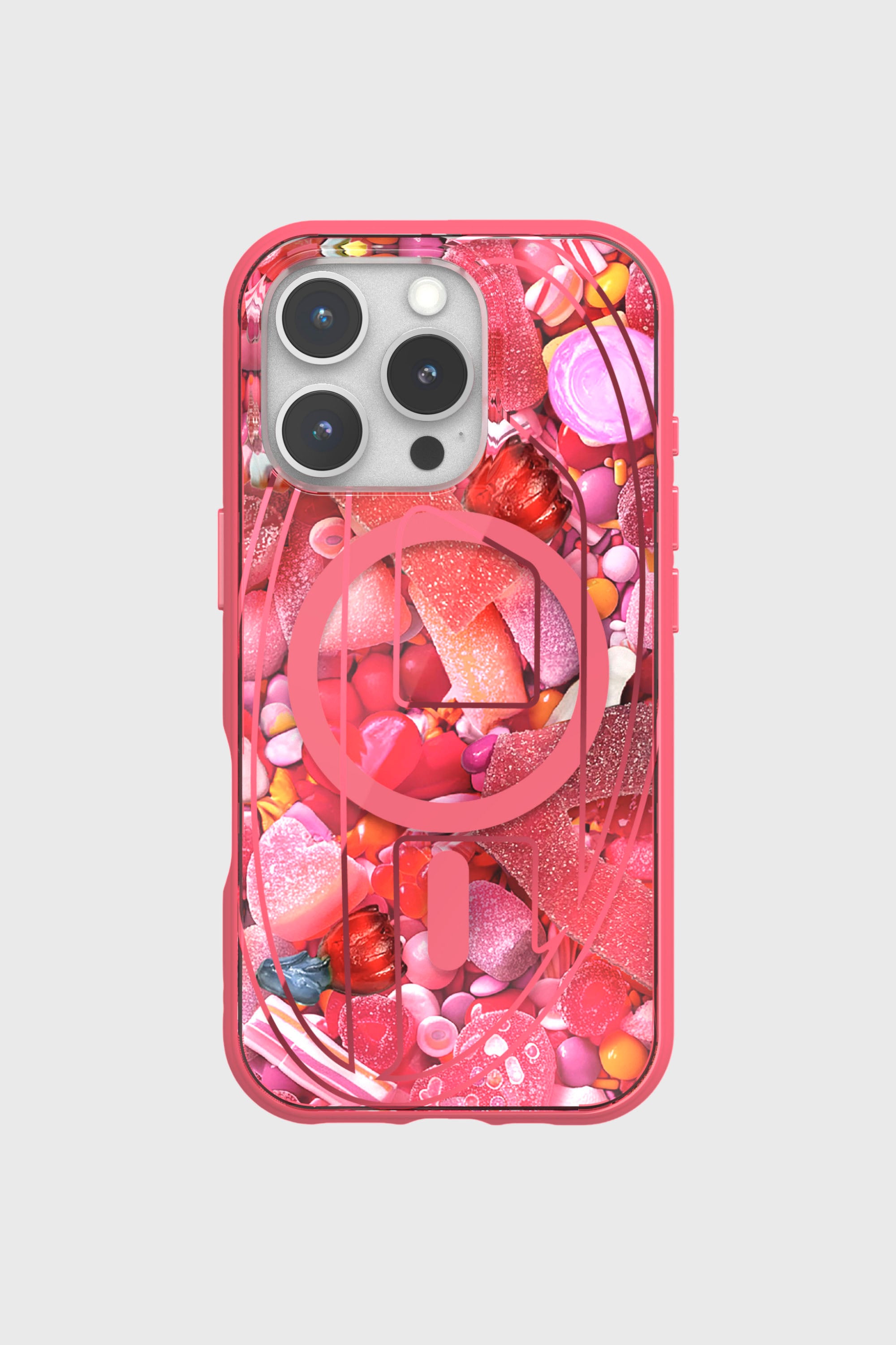 Diesel - 60250 AOP CASE, Unisex's Oval D Case with Magsafe iPhone 16 Pro in ピンク / ホワイト - 2