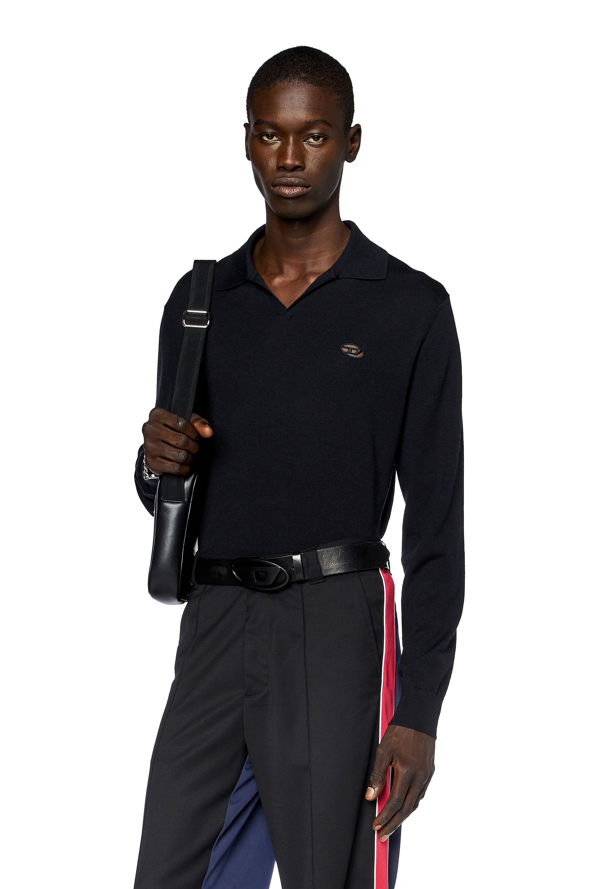 Diesel - K-GLARE, Male's ニット in ブラック - 1