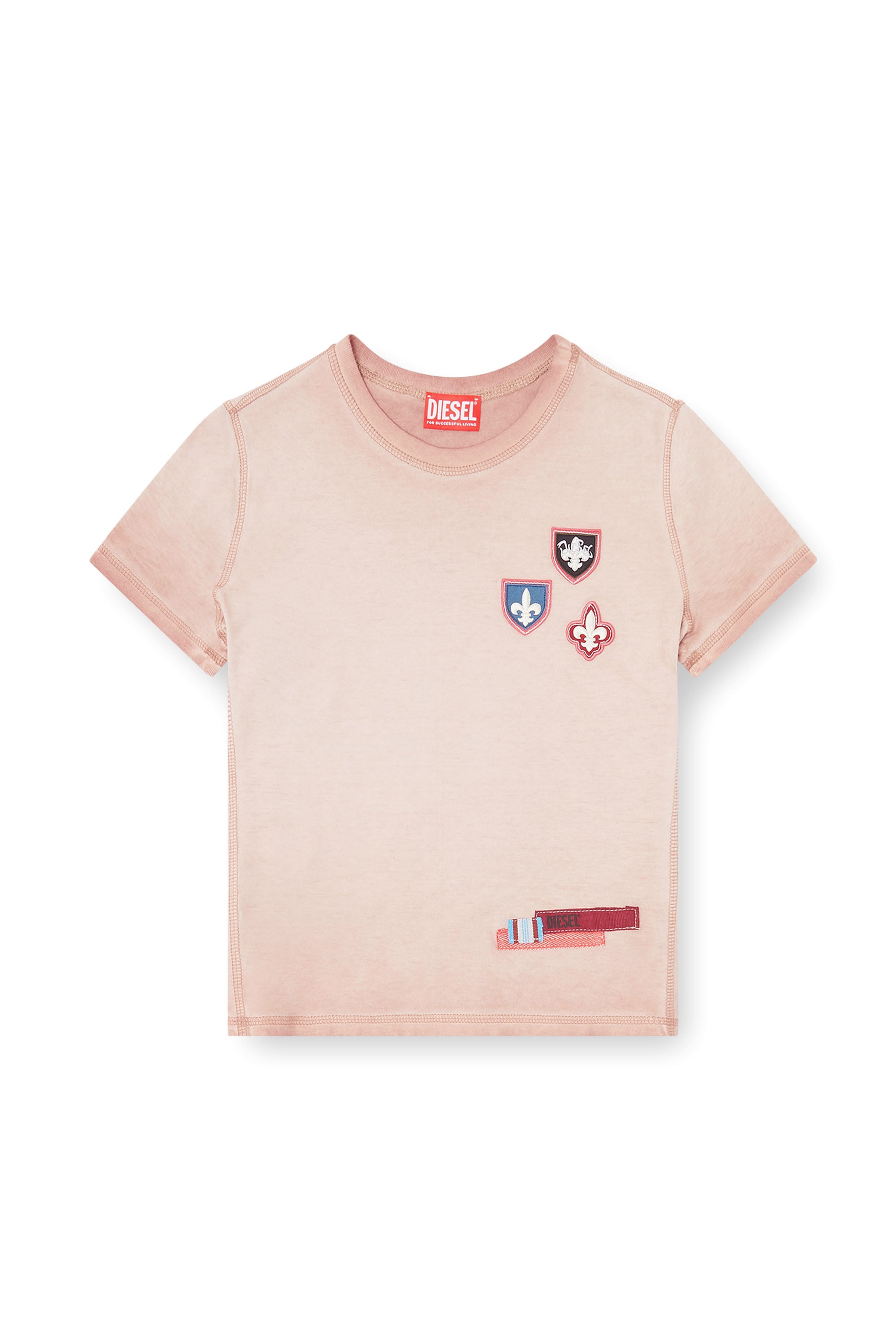 Diesel - T-UNCUTY-WAF, Female's Tシャツ in ヌードカラー - 4