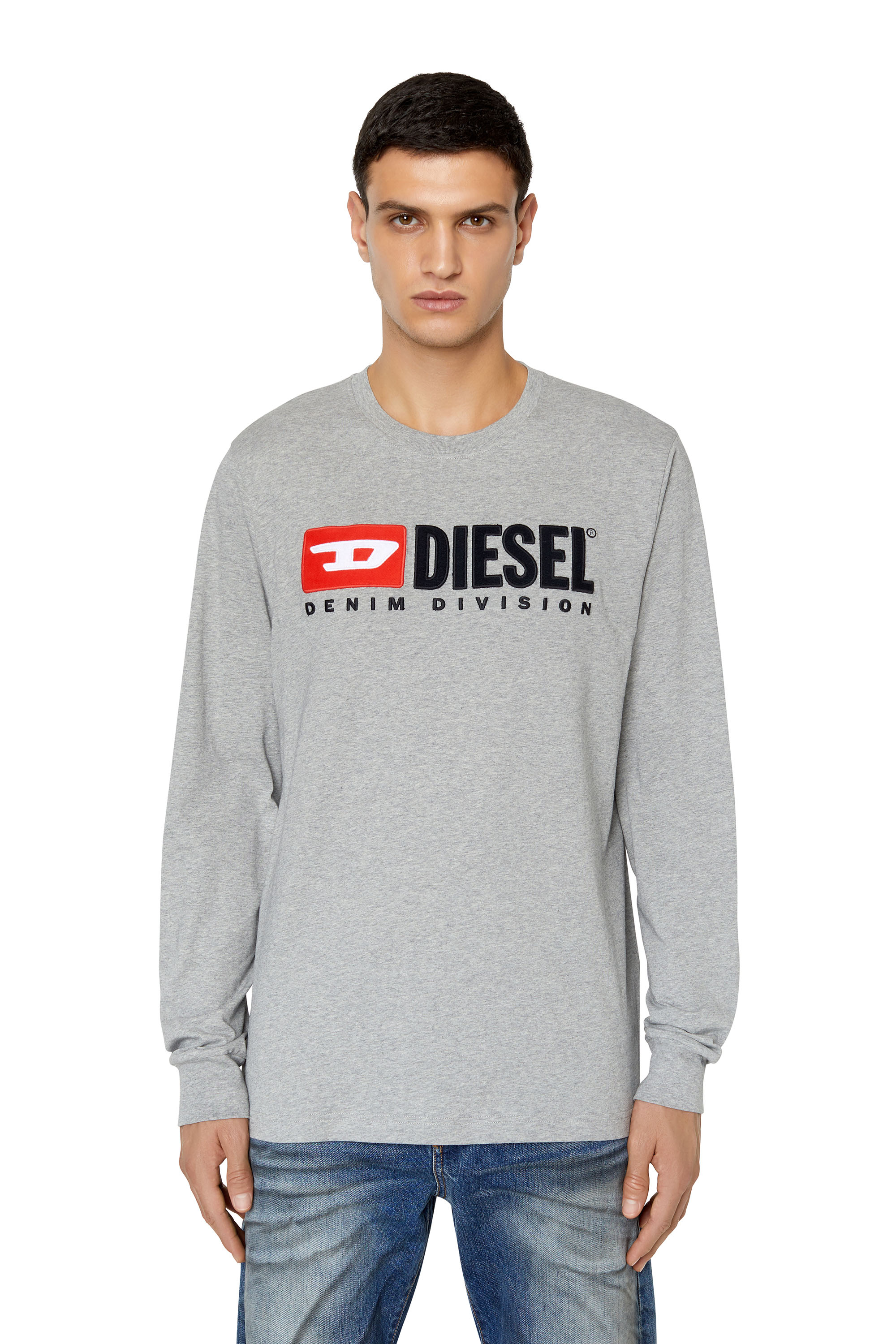 Diesel - T-JUST-LS-DIV, グレー - Image 1