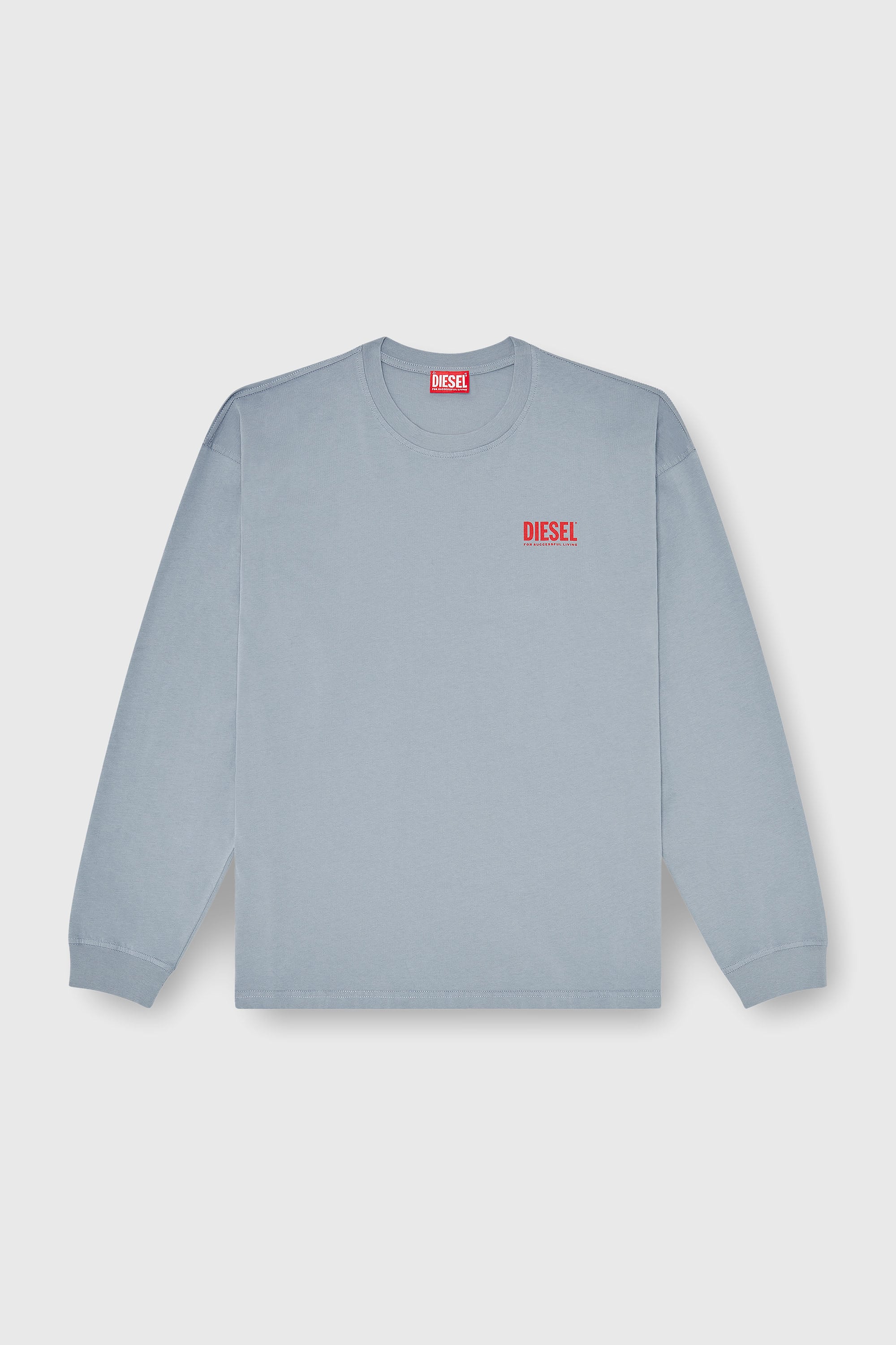 Diesel - T-BOXT-LS-BISK, Male's 長袖Tシャツ in ライトブルー - 2