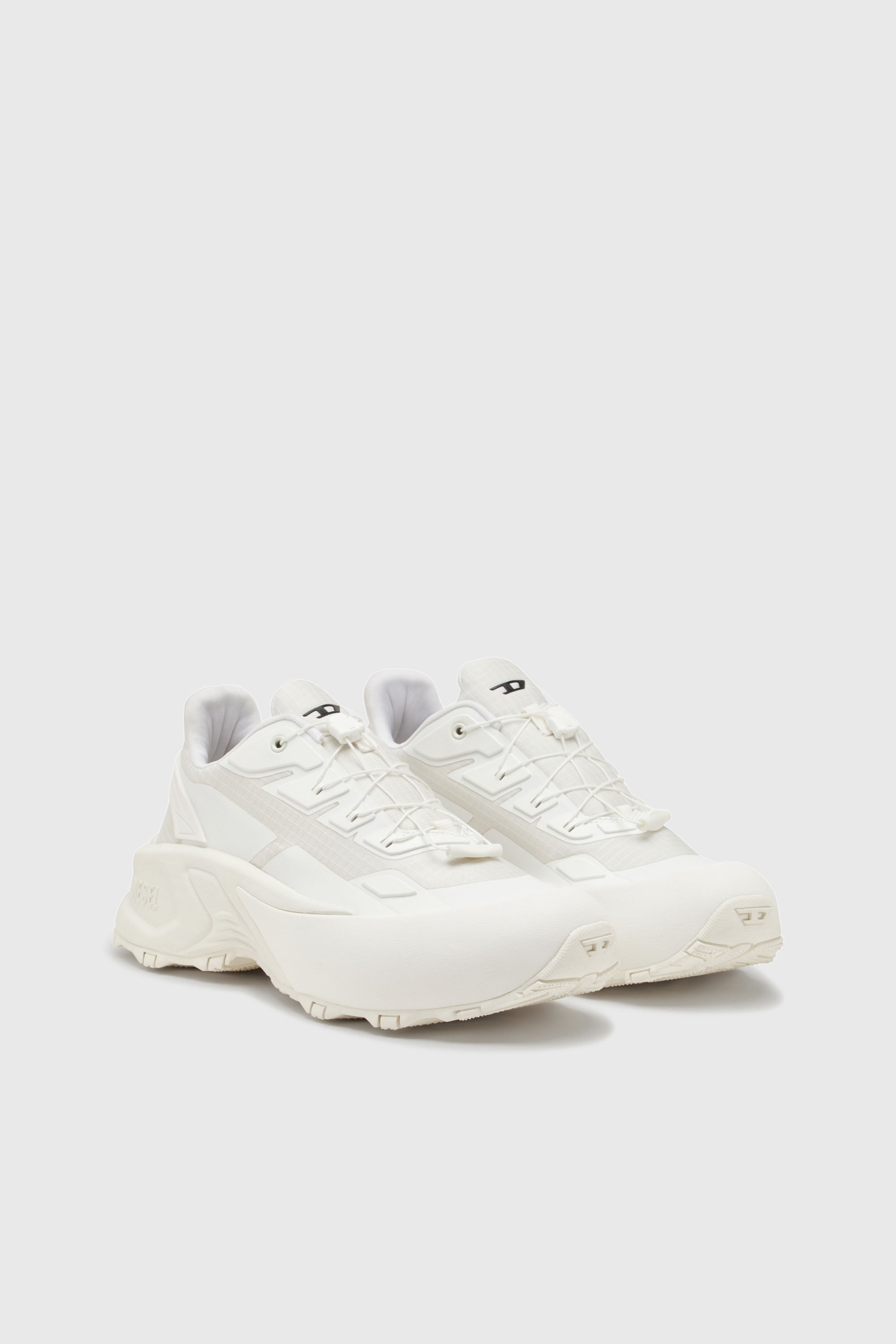 Diesel - D-CAGE RUNNER, Male's D-Cage Runner-Sneakers in TPU-trimmed ripstop in ホワイト - 2